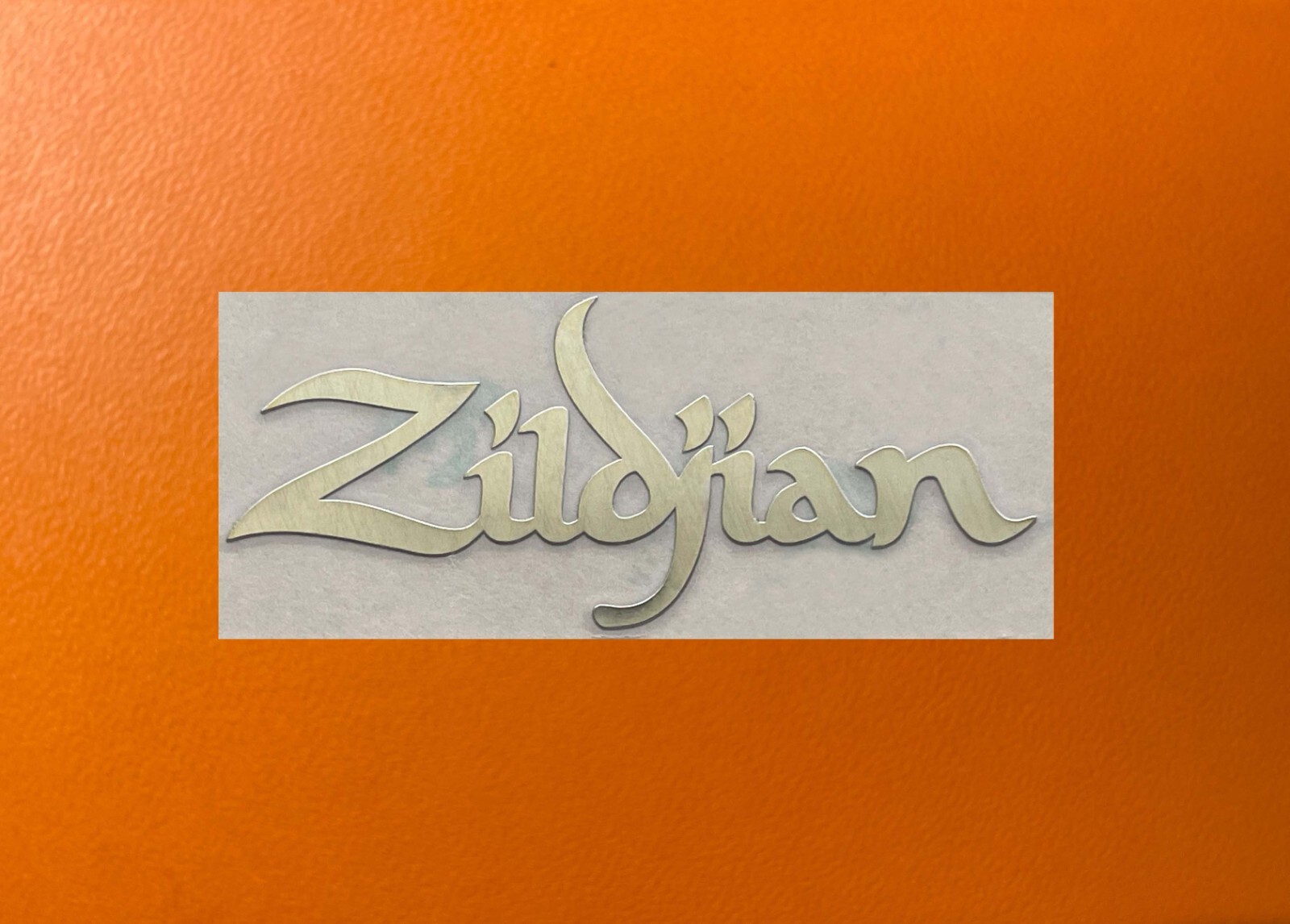 1 pcs Zildjian Cymbals Golden Color Mirror Sticker Logo Decal Badge 2" wide