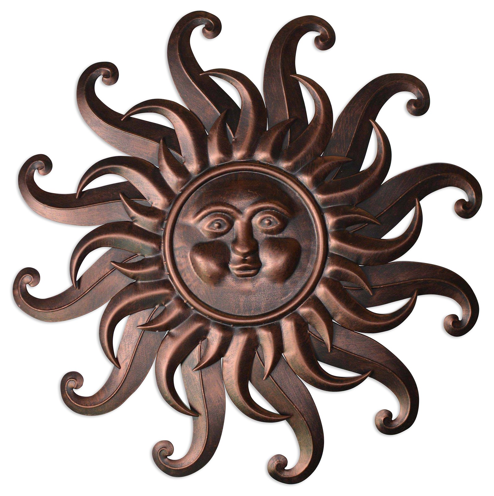 Comfy Hour Metal Wall Art Decor Outdoor Inside with 25.2"L x 25.2"W, Bronze