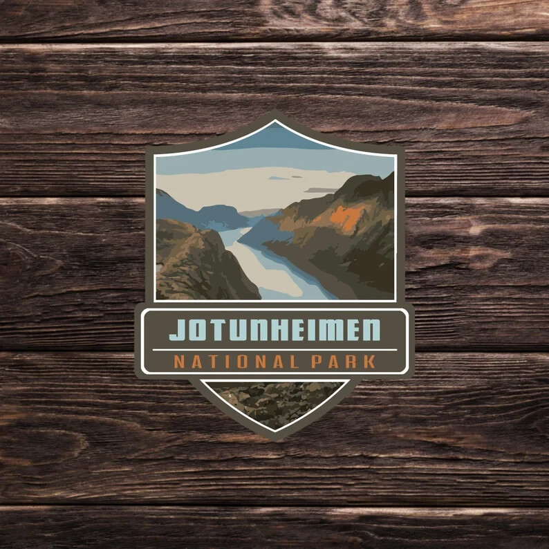 Jotunheimen National Park Sticker – Norway Adventure Travel Collection
