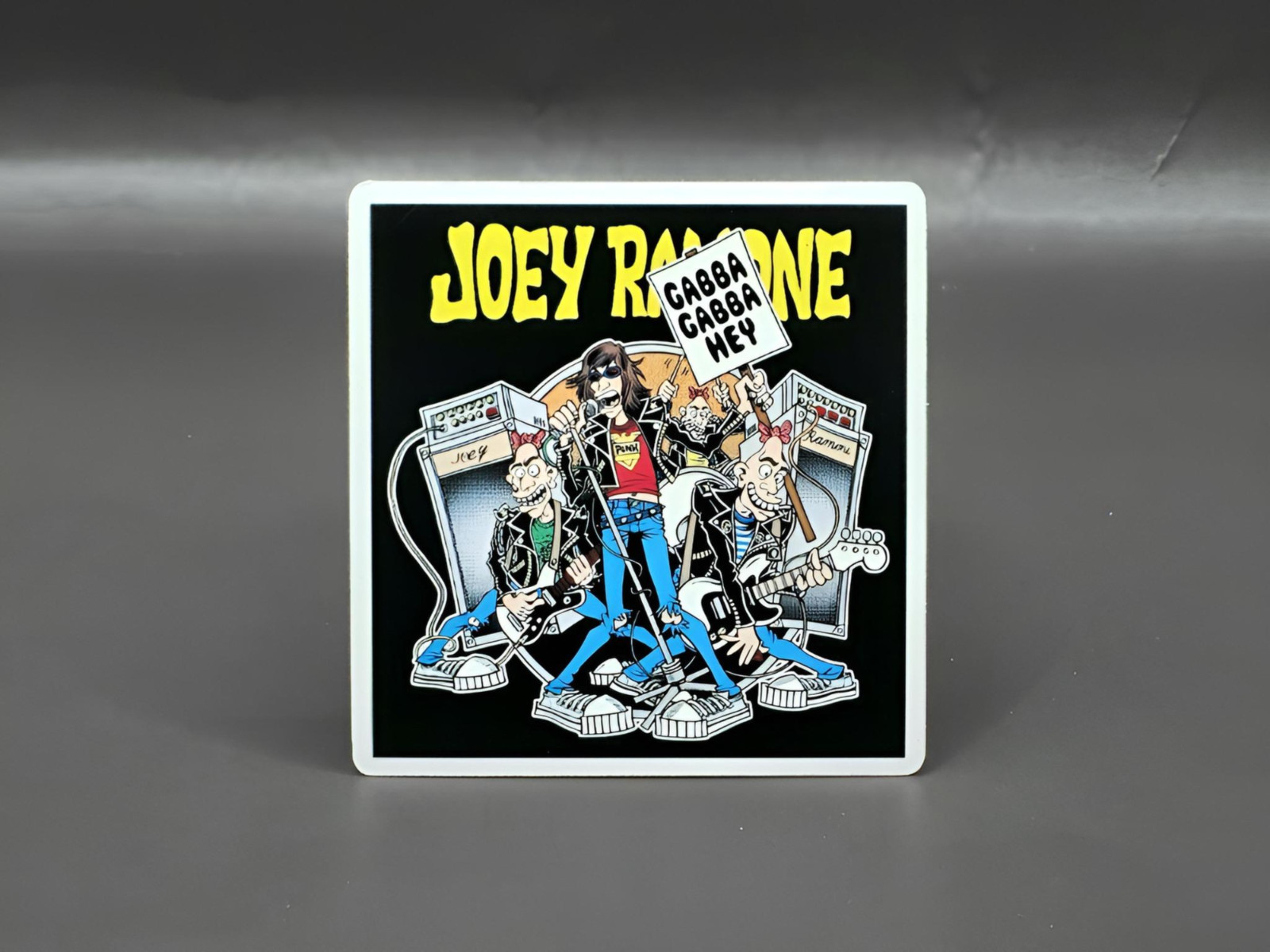 The Ramones Inspired Stickers Punk Rock Band Hey Ho Round Seal Logo Vinyl Decals