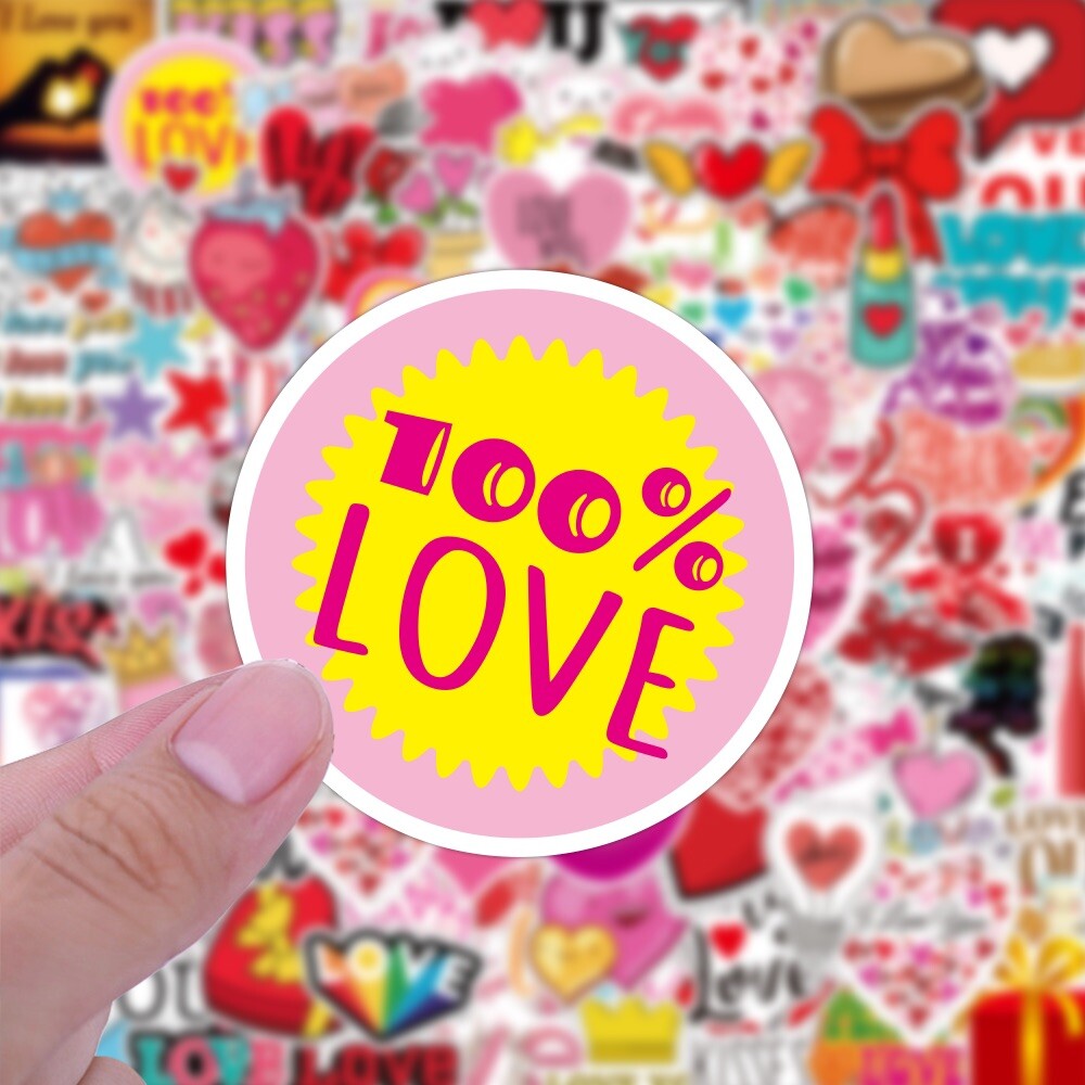 20 Random Hearts and Love Stickers Romance Decals Laptop Hydro Free Shipping!