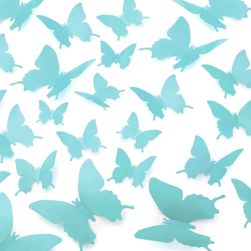 3D Butterfly Wall Decor 24/48pcs – DIY Removable Room, Party & Wedding