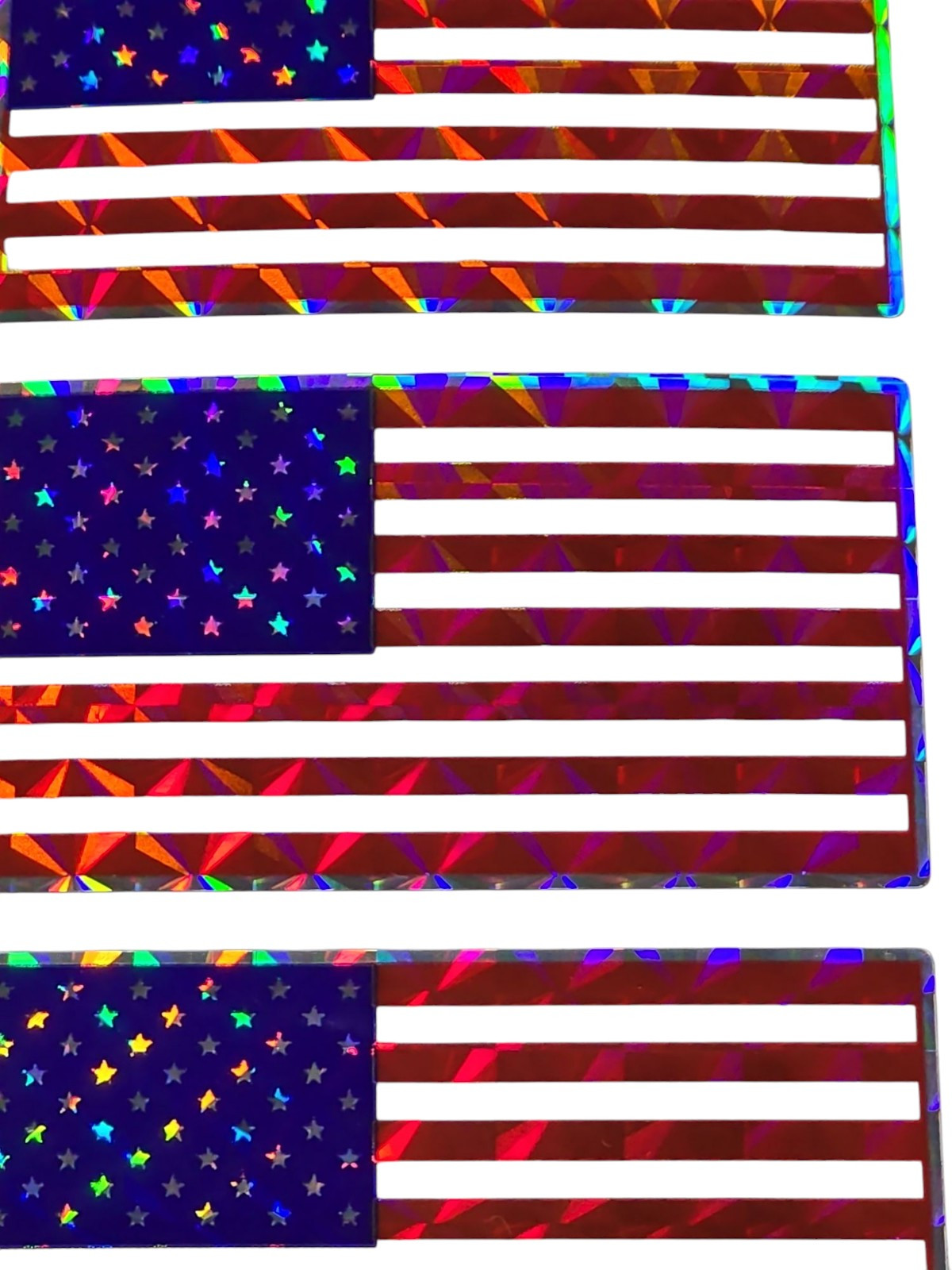 16 pcs Waterproof U.S.A. & AMERICAN FLAG Stickers 2"
