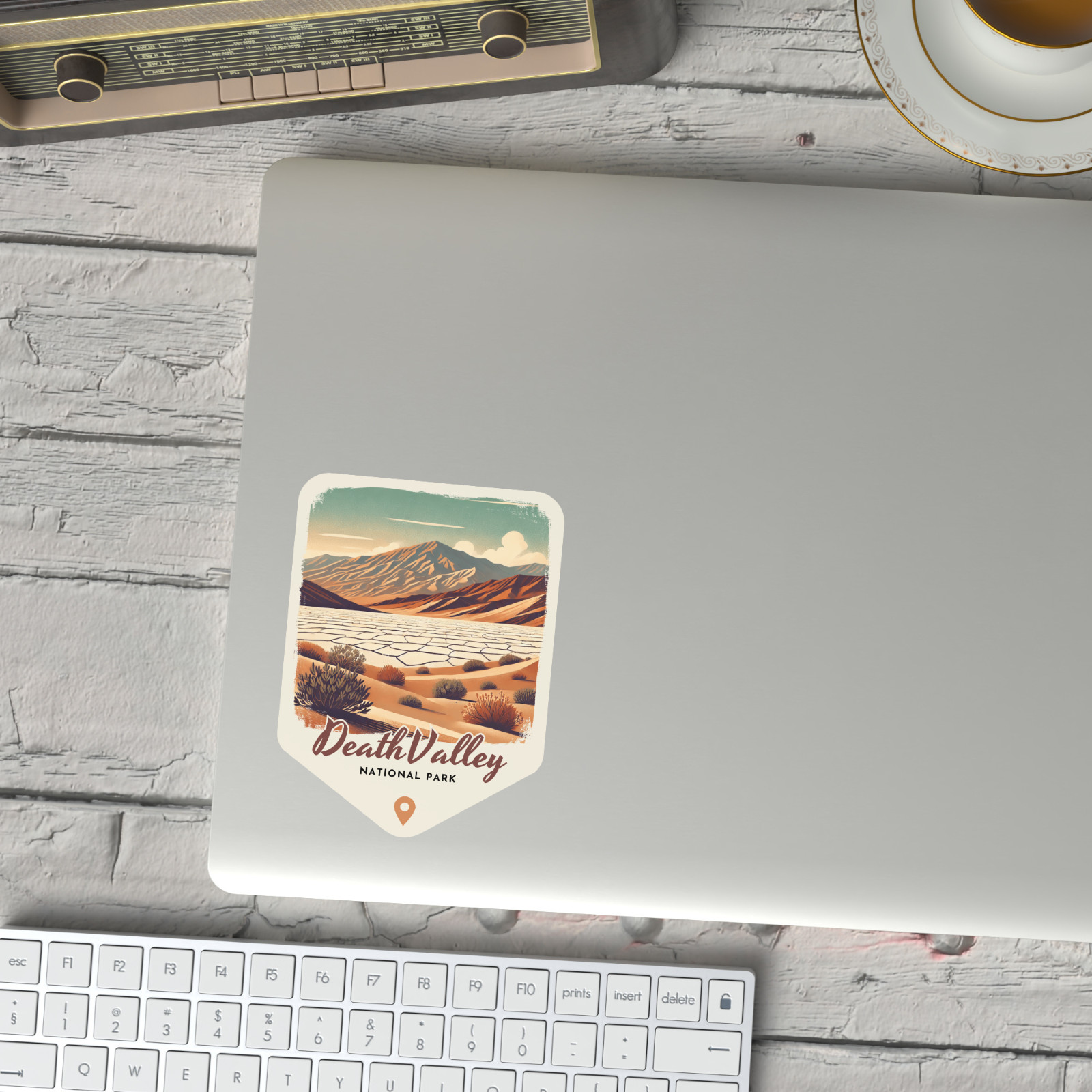 Death Valley National Park California Sticker Retro Style Waterproof Vinyl Decal