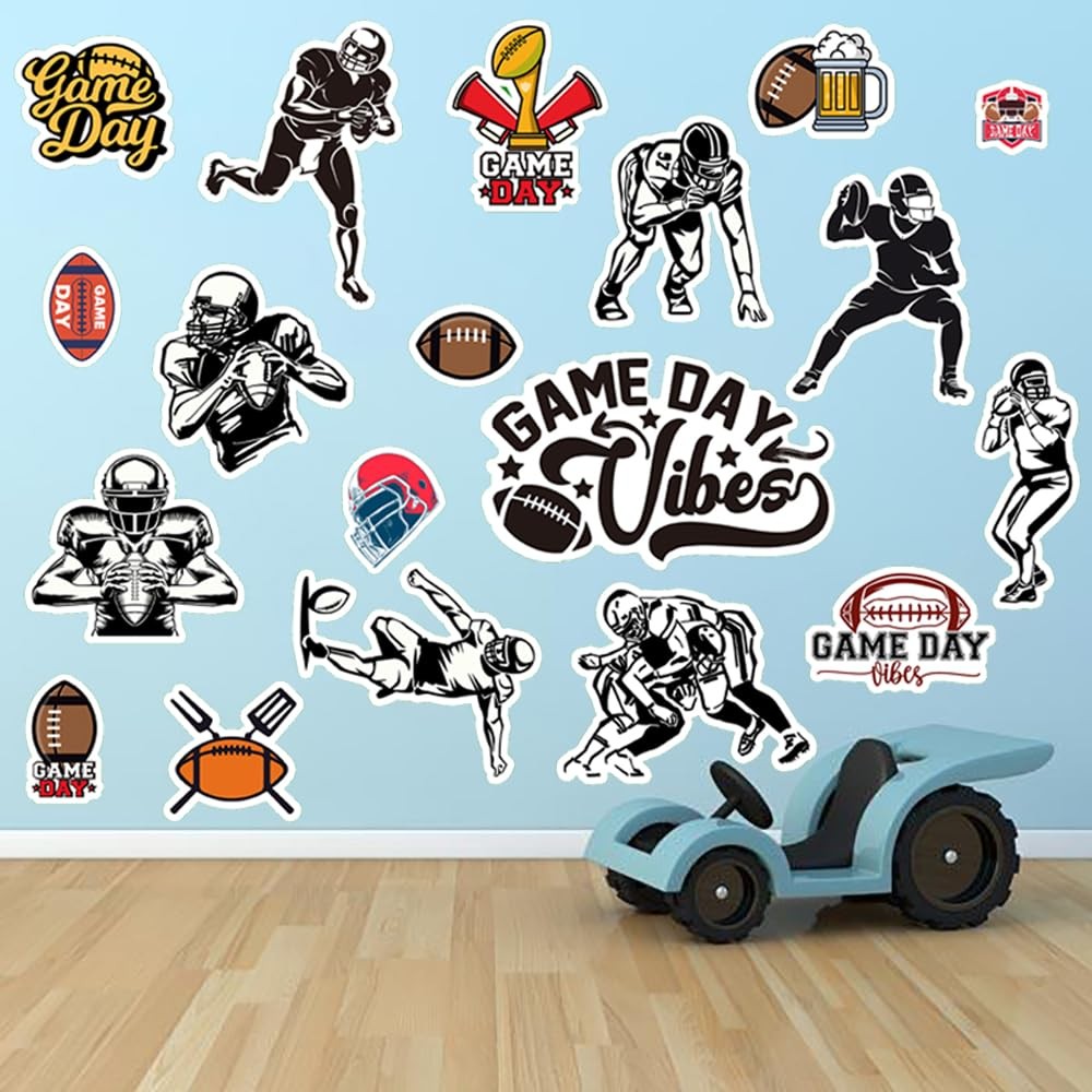 Runtoo Football Players Wall Decals American Medium, Player