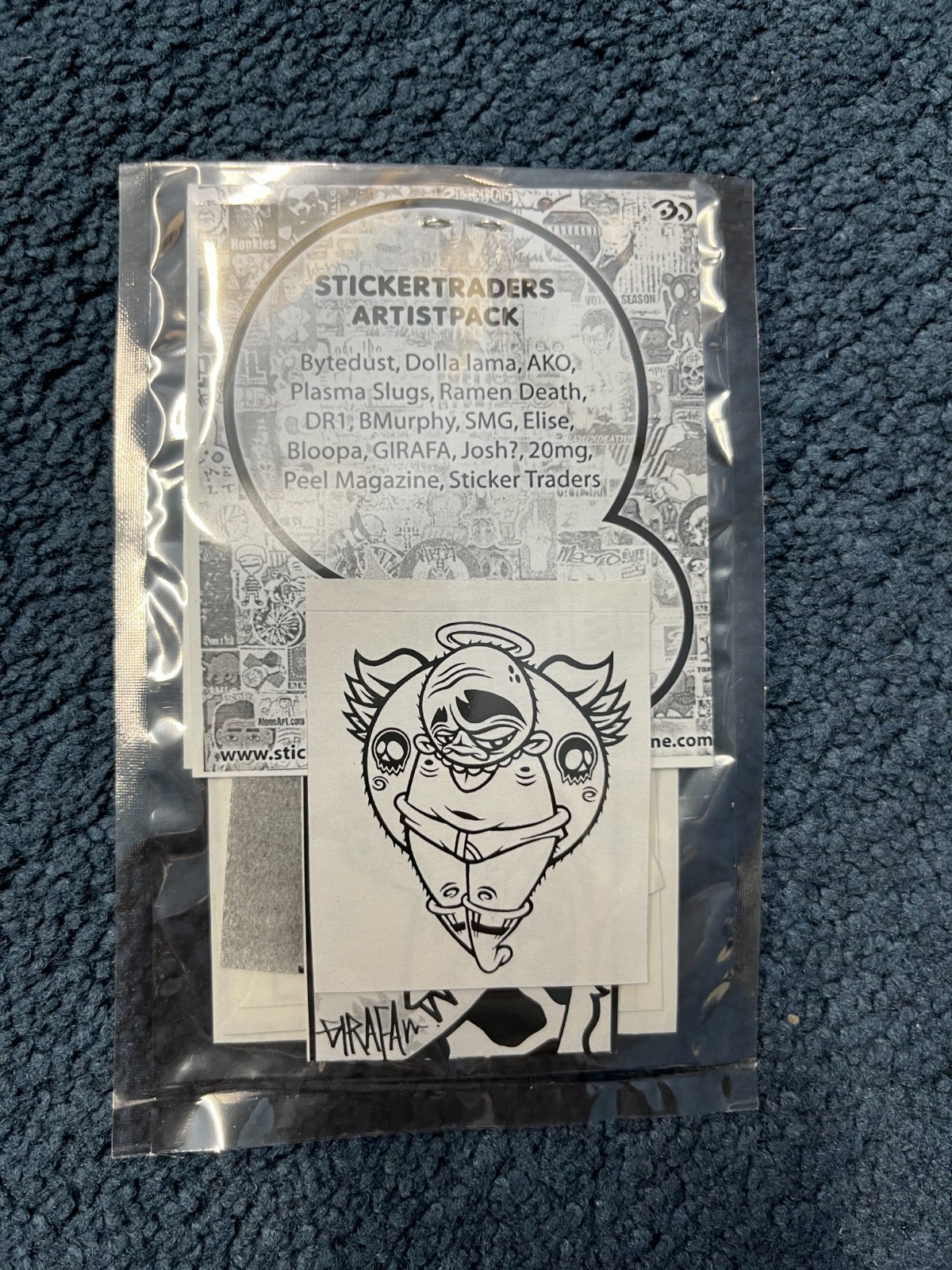 VTG NOS Graffiti Street Art Sticker Traders Artist Pack LTD 5/102 JOSH AKO
