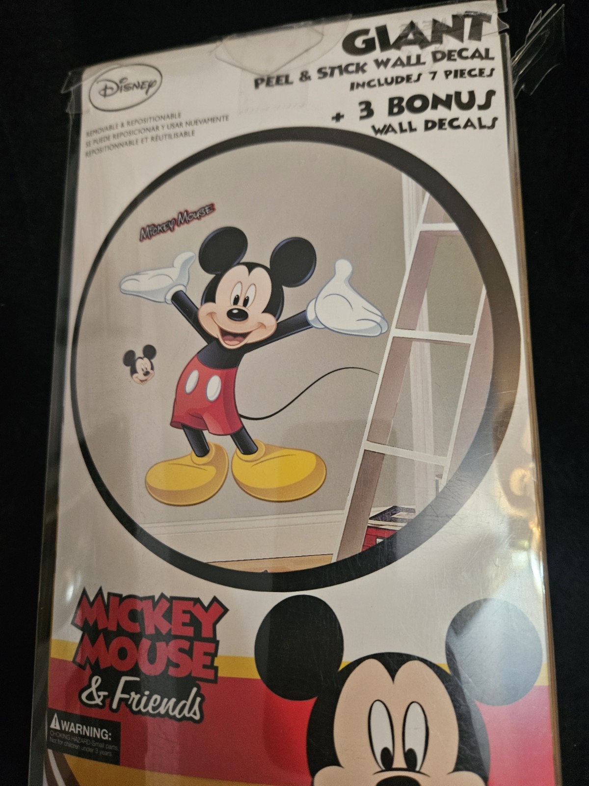 Disney Mickey Mouse Wall Stickers Giant 37" RoomMates 10 Decals Kids Decor – NEW