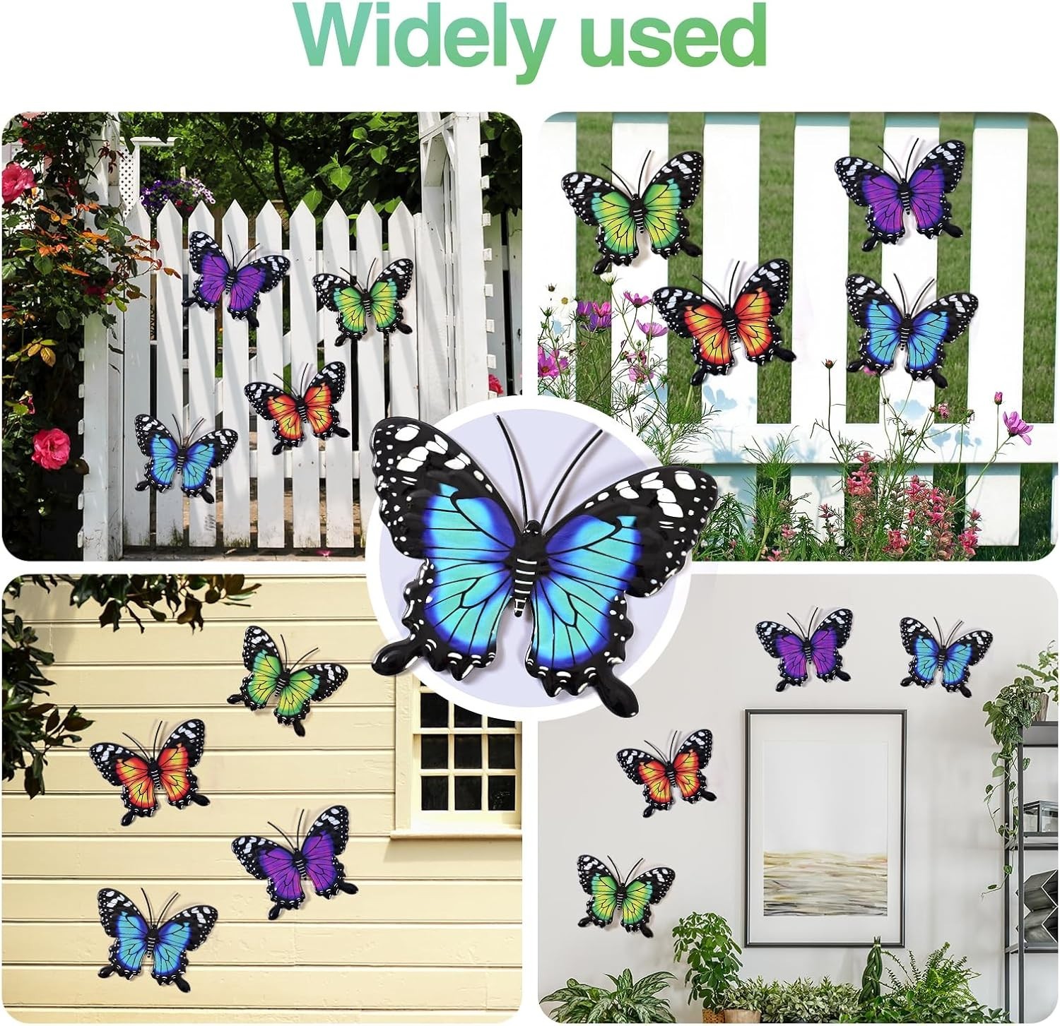 Unique 4-Pack Butterfly Wall Decor – Colorful Art for Indoor & Outdoor Spaces
