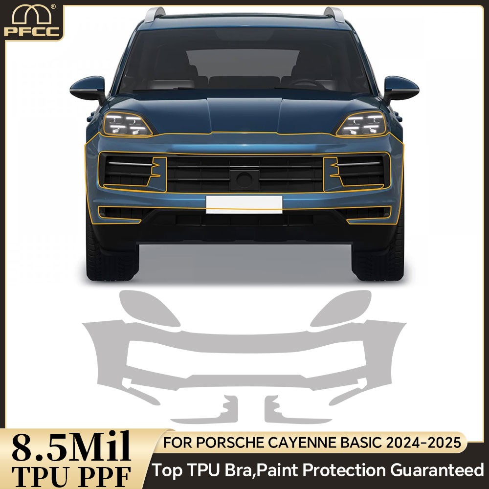 Full Car For Porsche Cayenne Basic 2024-UP Precut Paint Protection Film PPF TPU