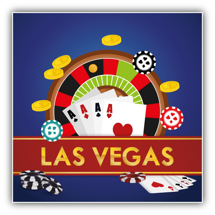 Las Vegas Casino Car Bumper Sticker Decal