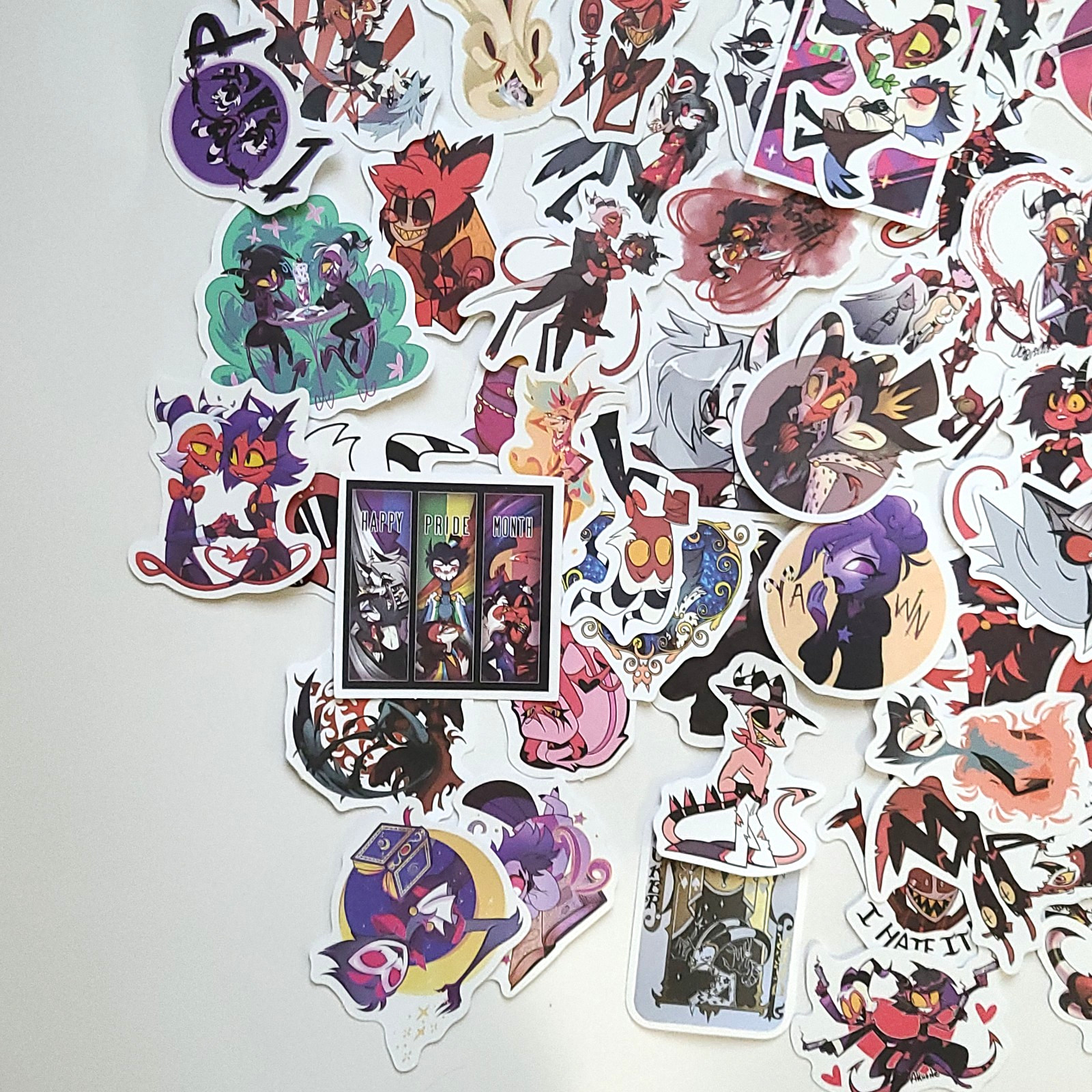 120pcs Helluva Boss Anime Vinyl Stickers for Phone Cases, Laptops, Skateboards