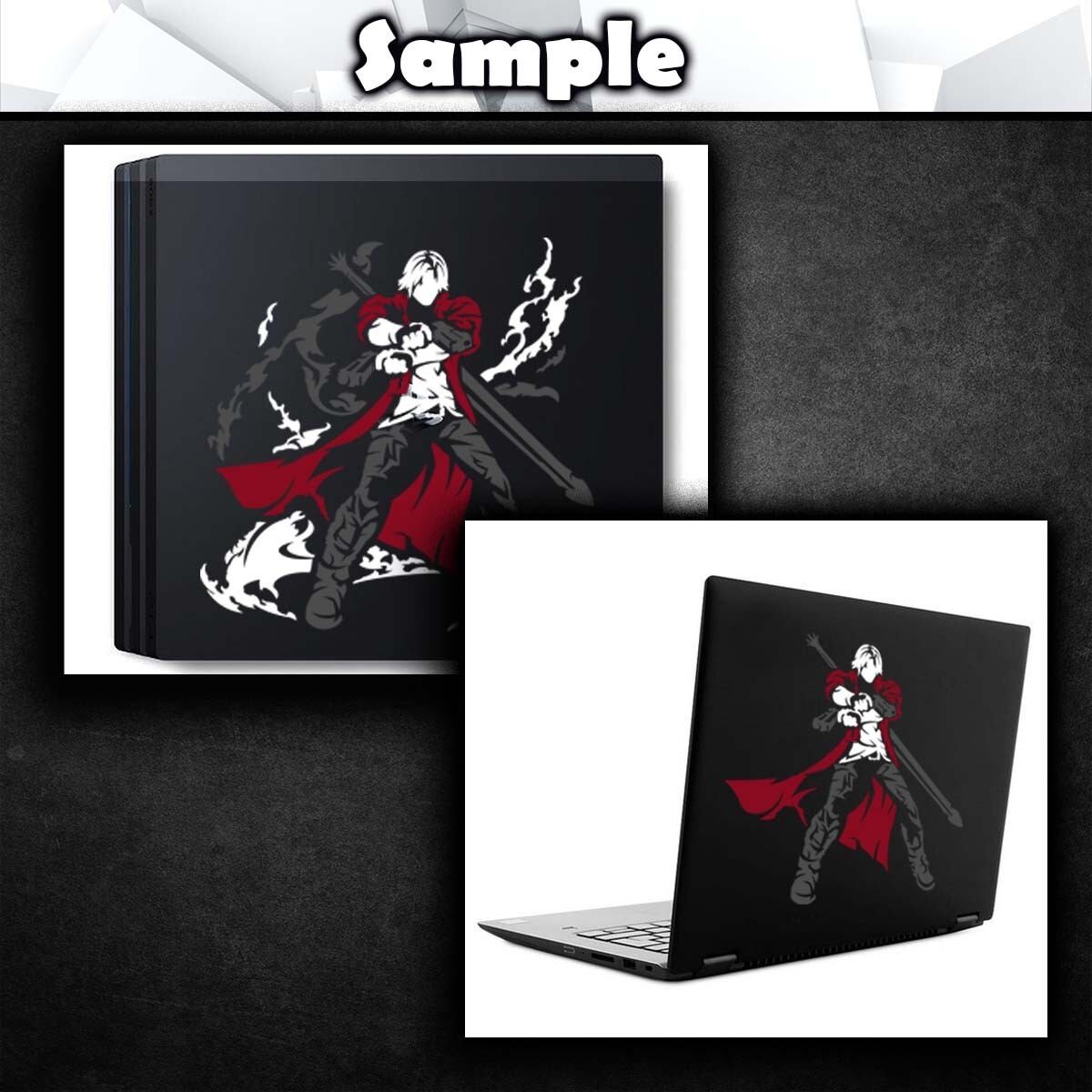 Dante Devil May Cry Vinyl Decal Sticker (Video Game Car Window Laptop PC Tower)