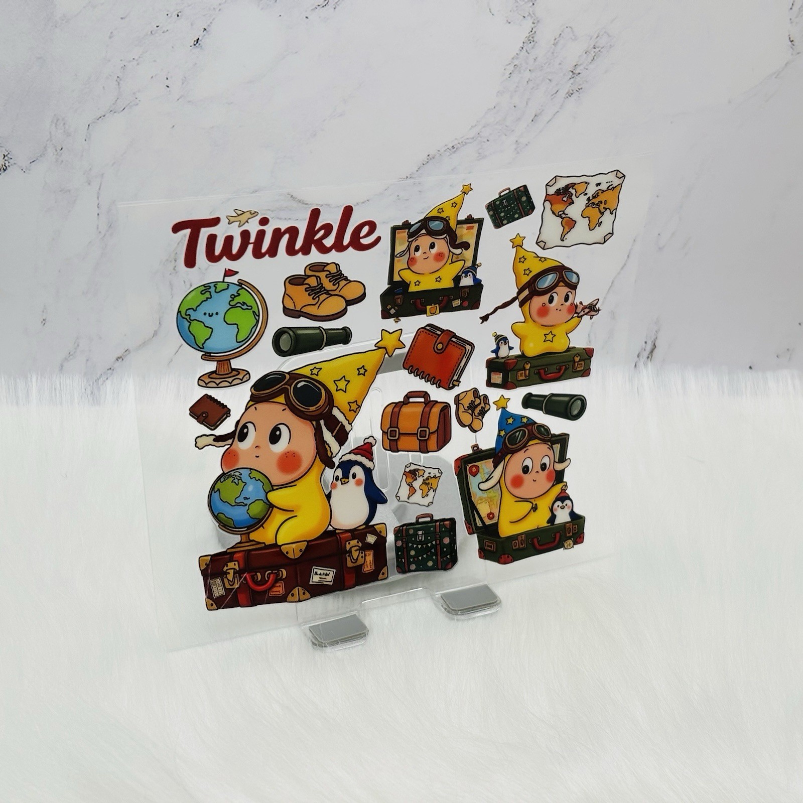 Twinkle UV DTF Transfer Sticker Wrap DIY Bottles Cup ⭐️5 Inches Longest TC154