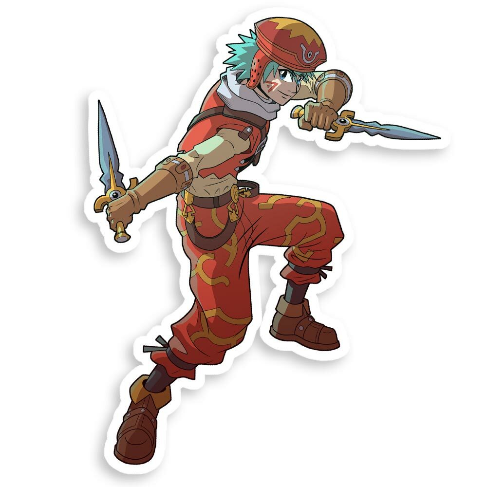 Player Avatar Kite from the .Hack Game Series 3" Glossy Vinyl Sticker