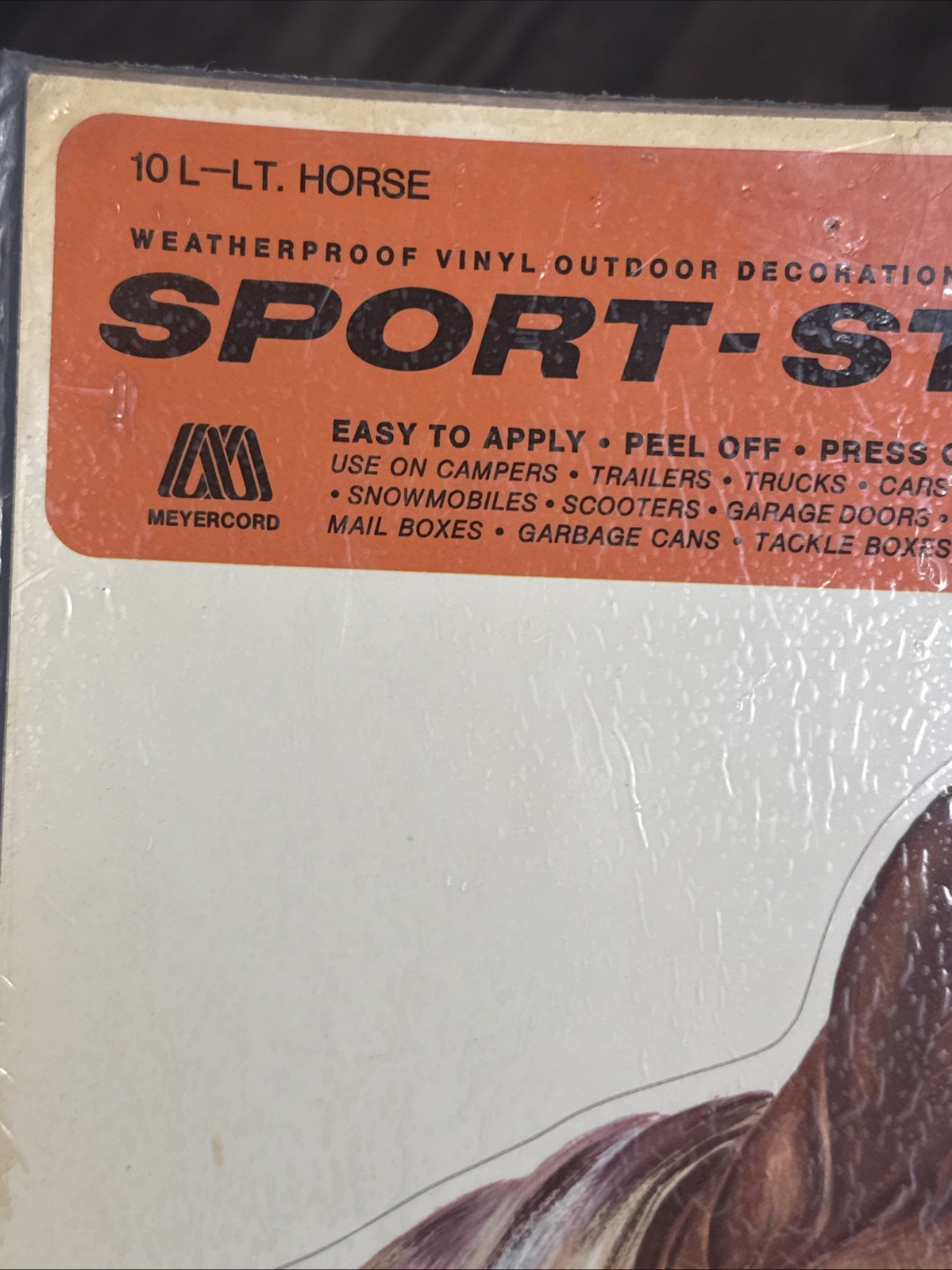 Lot of 4 Vintage 1960s 70s NOS Die Cut HORSE Decals Meyercord Equestrian Decor