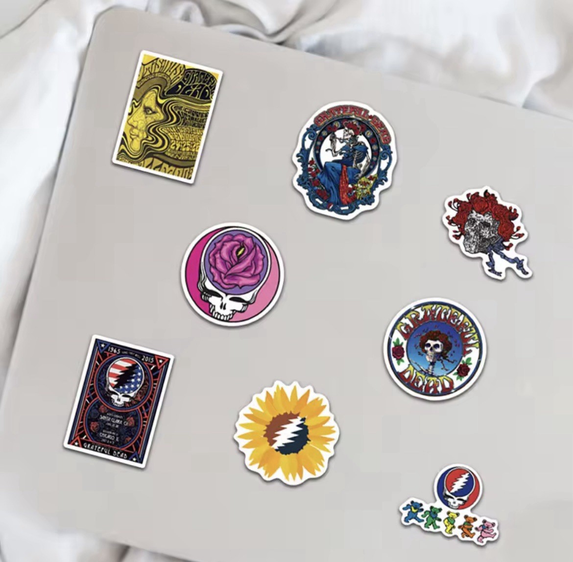 Grateful Rock Band Stickers 50pk Rock Music Dead Head Fun Stickers FREE SHIPPING