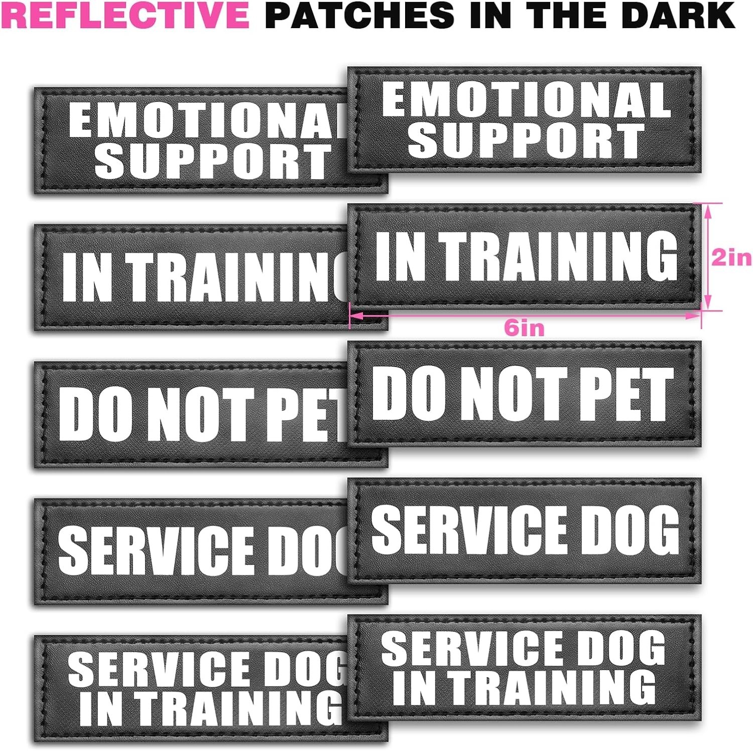 Service Dog Vest Harness for Medium Dog, Tactical Working MOLLE Vest with 10 Pet
