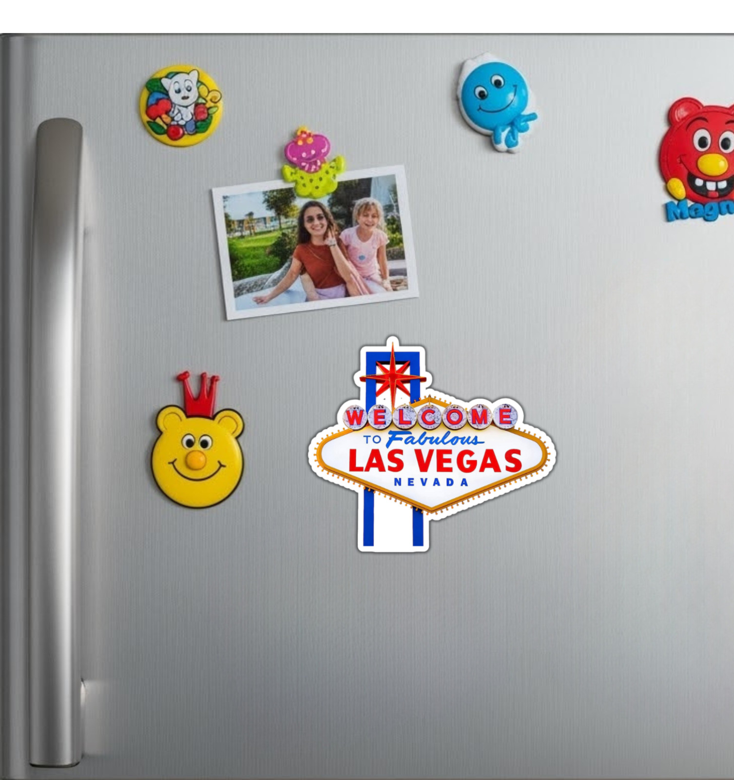 Welcome to Fabulous Las Vegas Nevada Sign Fridge Magnet or Laptop Sticker