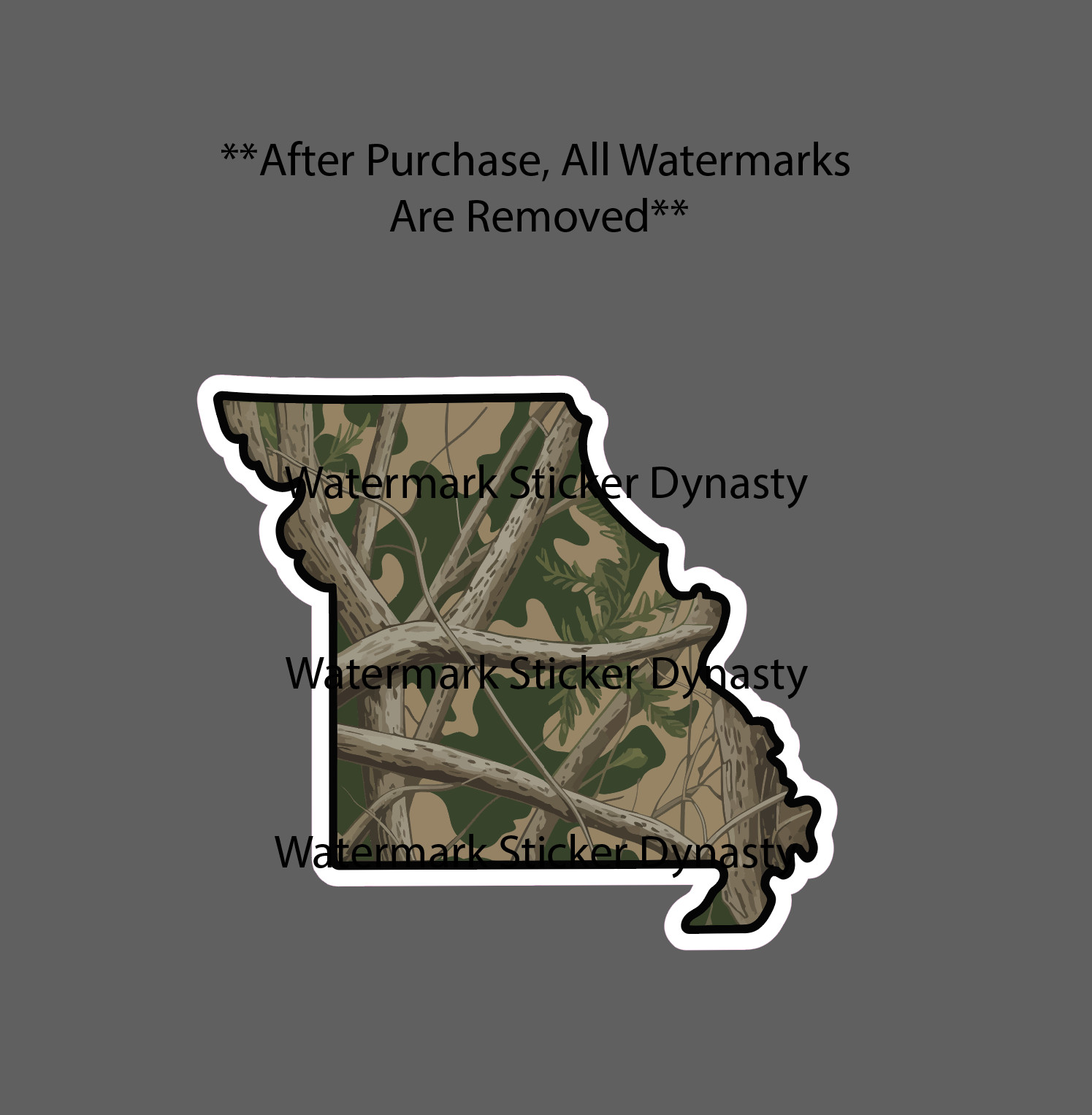Missouri Sticker Waterproof Decal State Outdoor Hunting Fishing Travel Gift NEW
