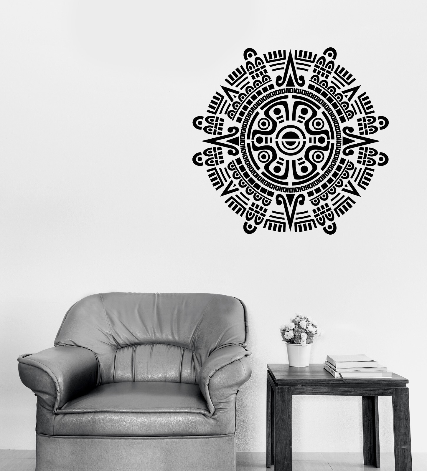 Wall Vinyl Decal Sticker Circle Ancient Mayan Calendar Mural Decor (n1802)