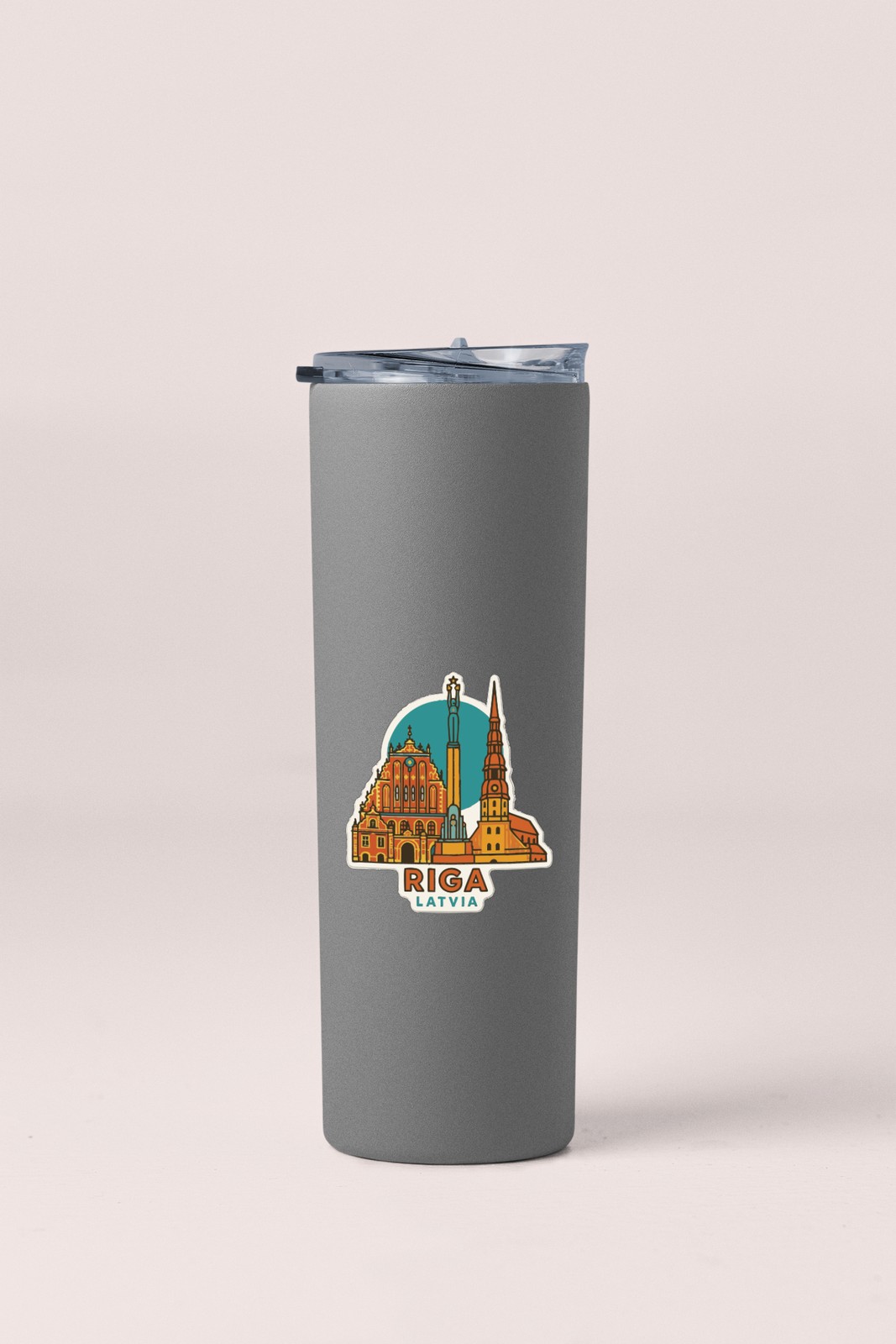 Riga Latvia Sticker Decal Vinyl Die-Cut City Skyline Landmark Design