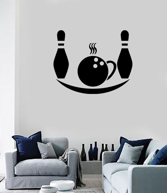 Vinyl Wall Decal Bowling Center Skittles Tenpins Gambling Bowl Sport (n1821)