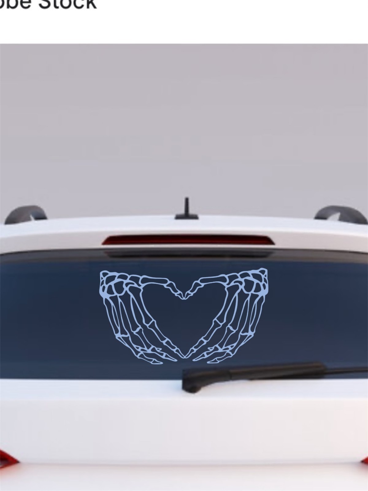 Skelton hands heart Vinyl Decal for Car Truck Bumper Window Wall phone laptop
