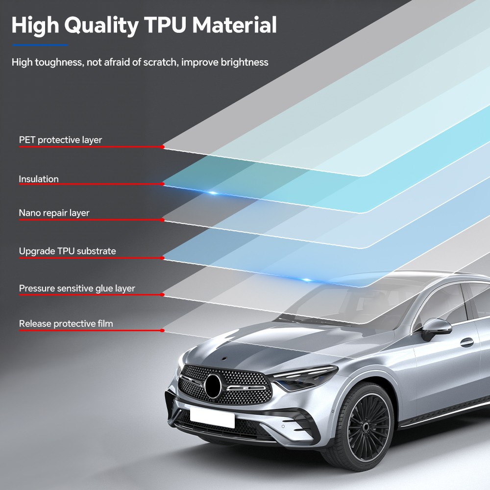 For Mercedes-Benz GLC X254 Coupe 2024-UP Precut Paint Protection Film Clear PPF