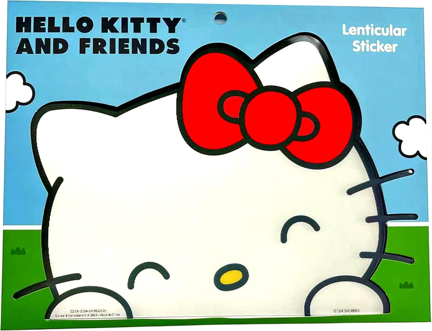 Officially Licensed Hello Kitty Large Car Sticker Decal – Waterproof, 9" Lenticu