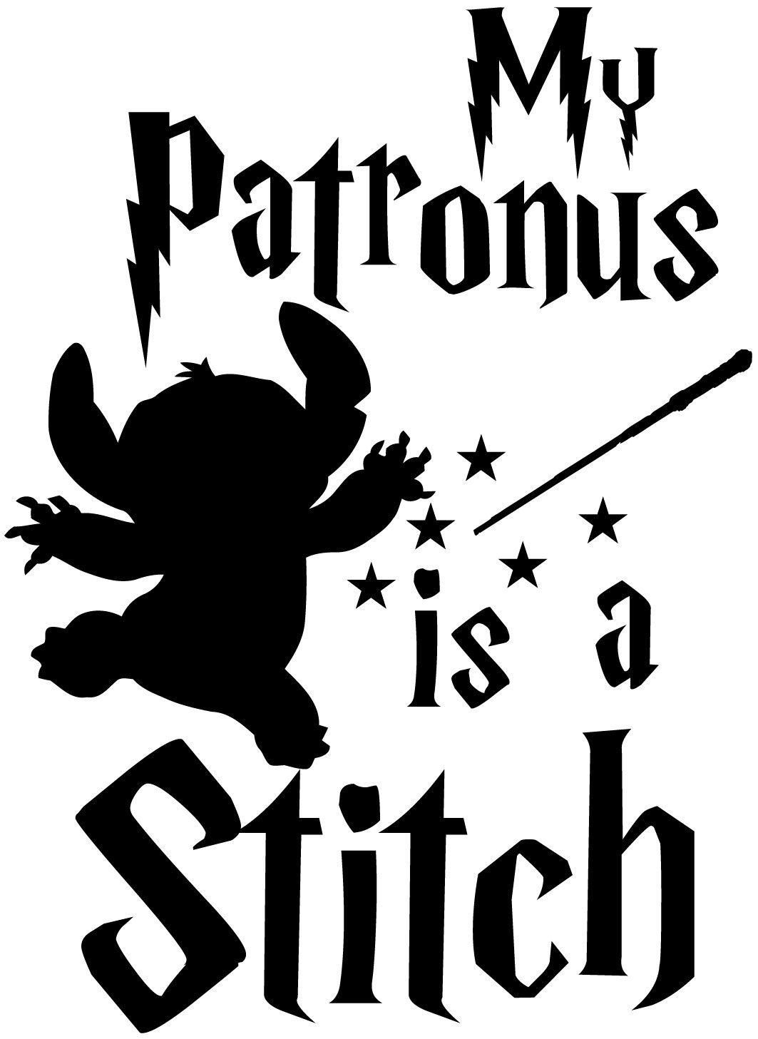 Magical 'My Patronus is a Stitch' Decal Sticker – 6562