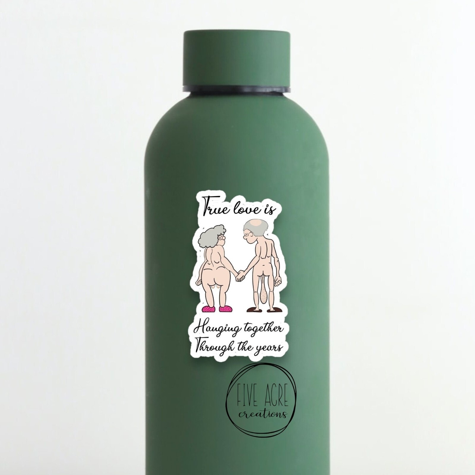 True Love Is Hanging Together Through The Years | Waterproof Sticker Decal