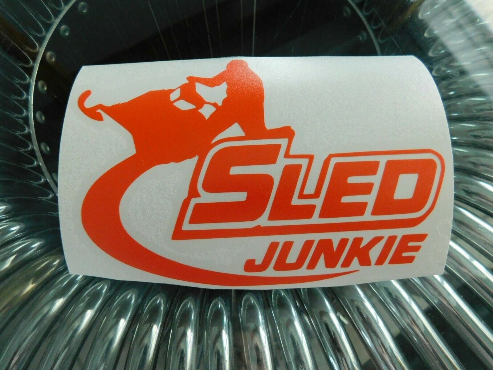 sled junkie , skidoo , quad , funny , stickers vinyl decal