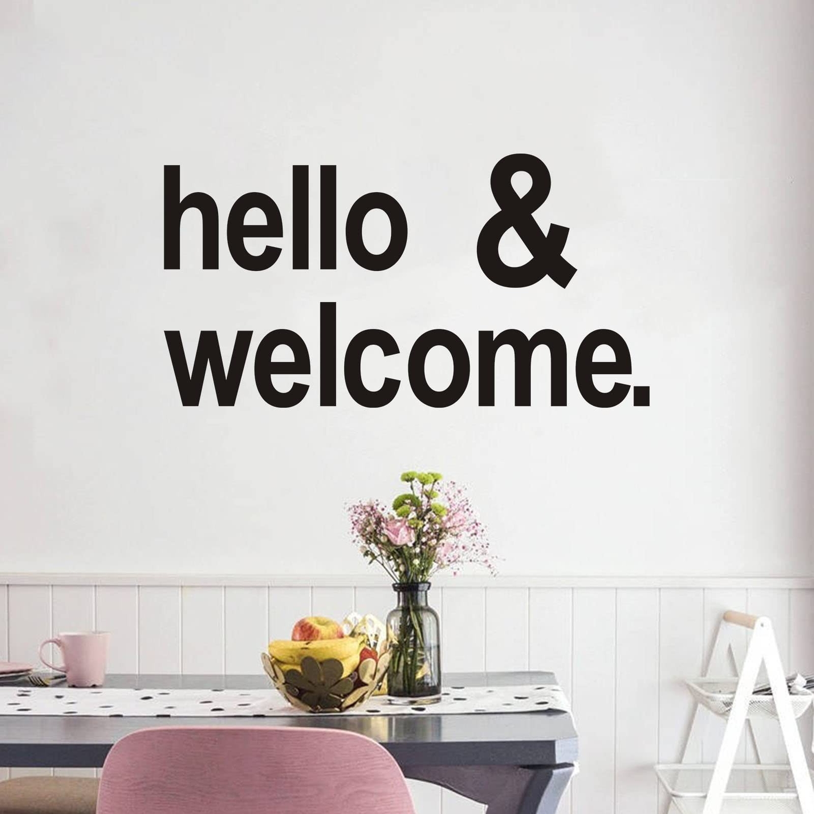 Wall Decal Stickers, Hello Welcome Stickers, (Easy to Apply), Vinyl Wall Deco…