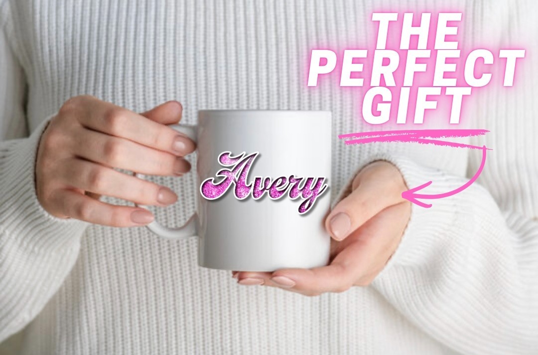 Custom UV DTF Name Decals | Glitter Style Personalized Stickers for Cups Tumbler