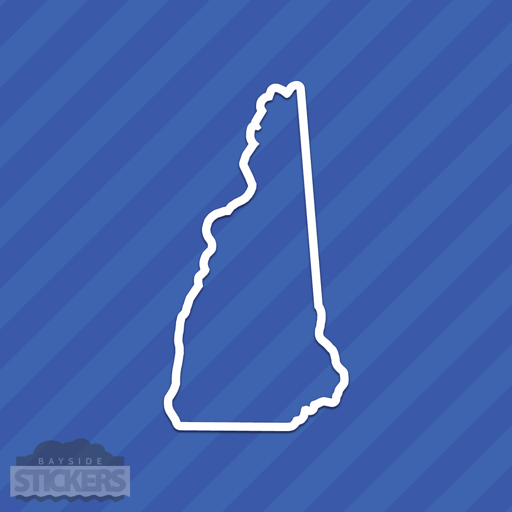 New Hampshire NH State Outline Vinyl Decal Sticker