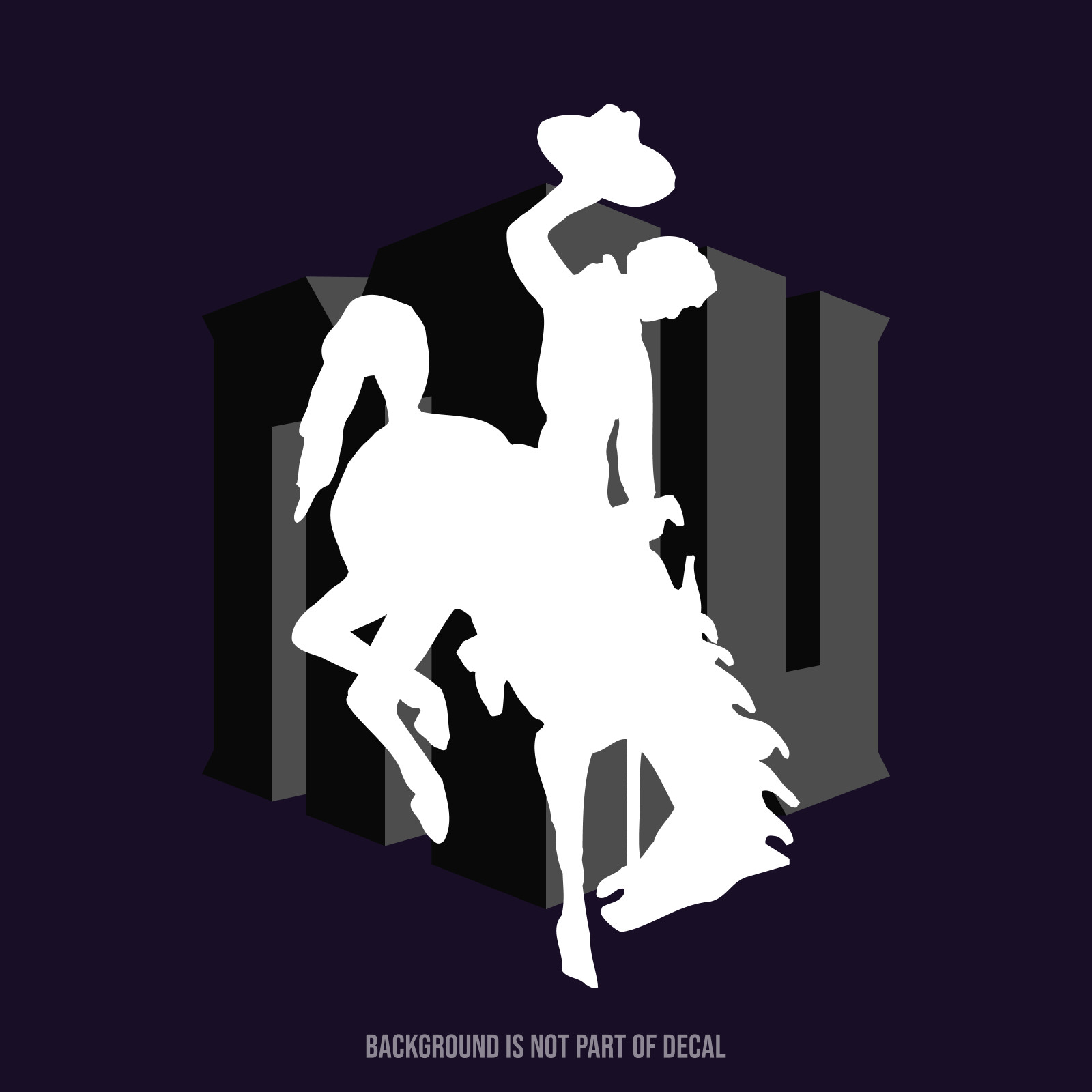 Wyoming Cowboys Vinyl Decal Sticker