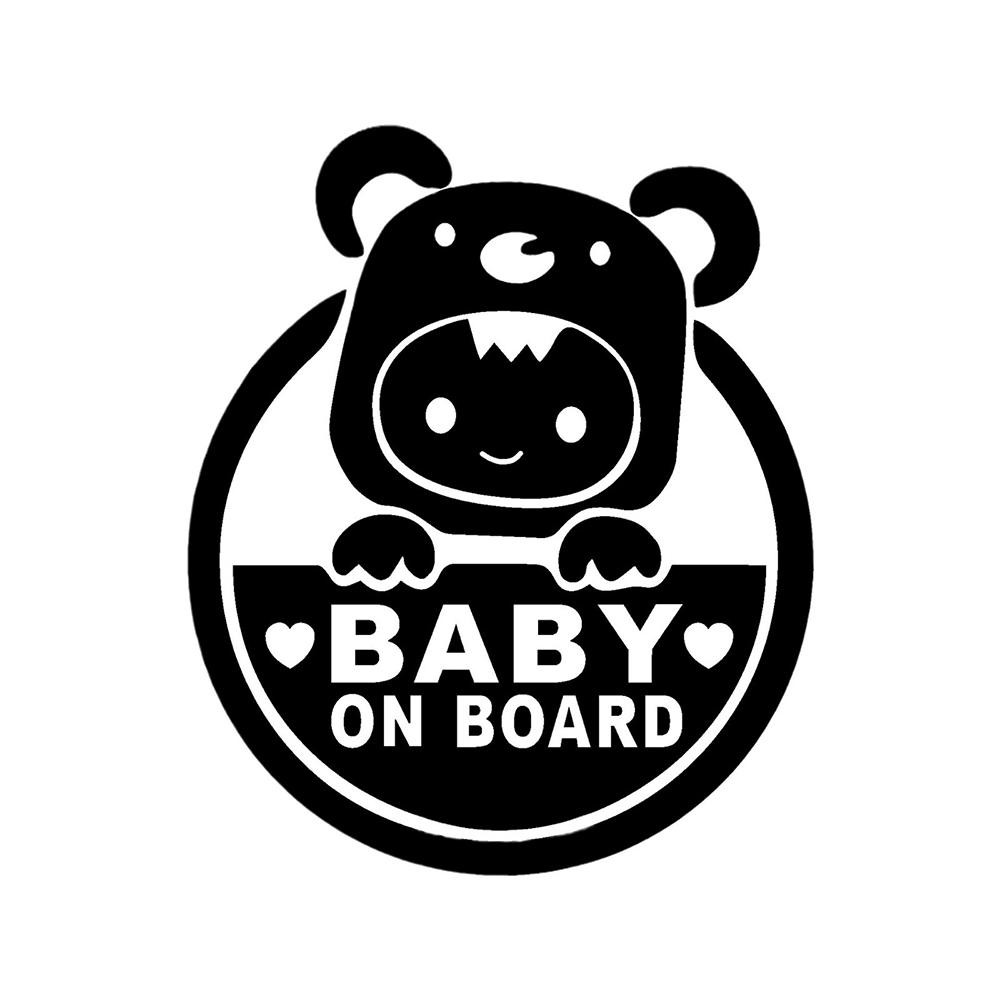 BABY ON BOARD CAR STICKER PVC DURABLE BABY ON BOARD CAR WARNING