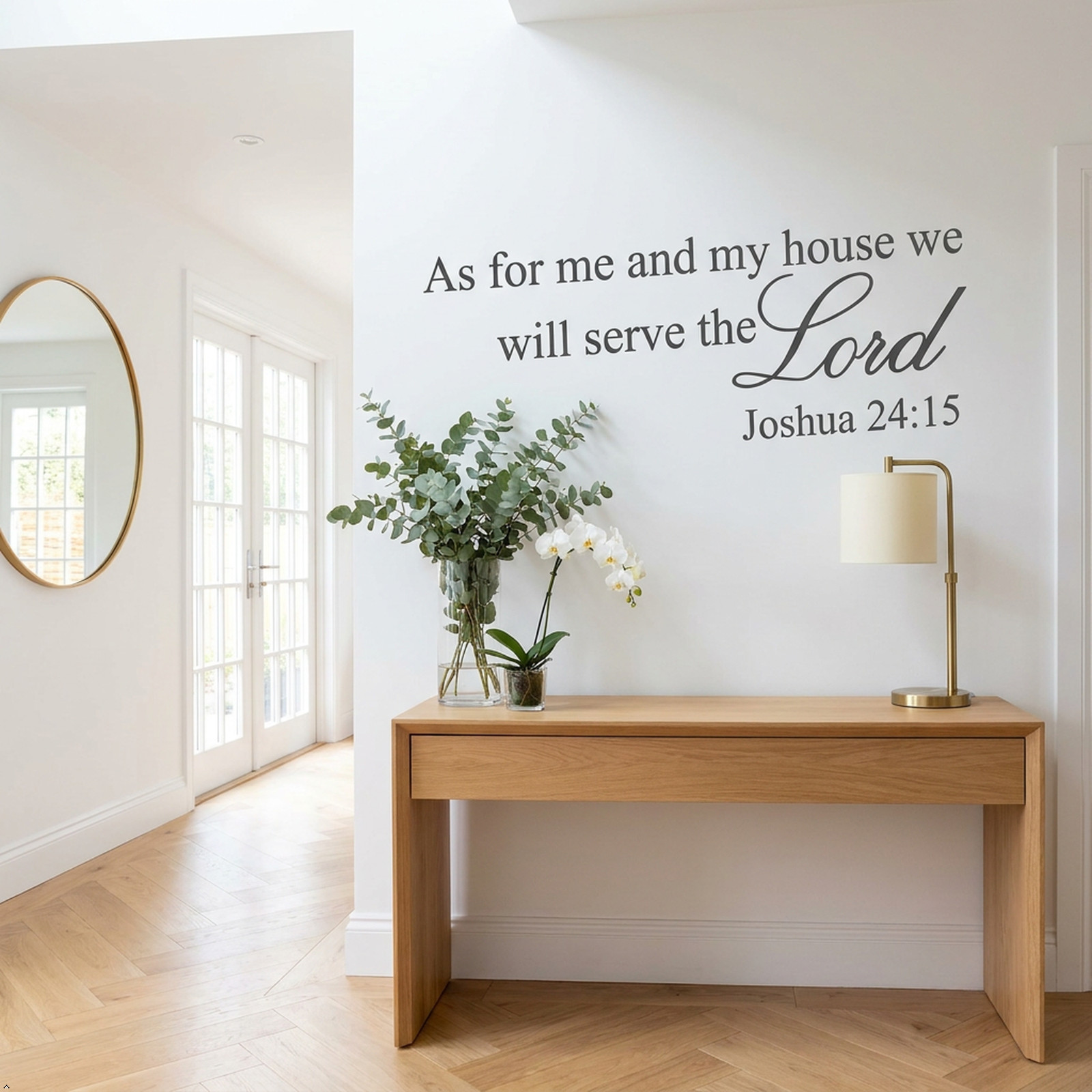 As for Me and My House Joshua 24:15 Vinyl Wall Art Quote decal Bible Verse