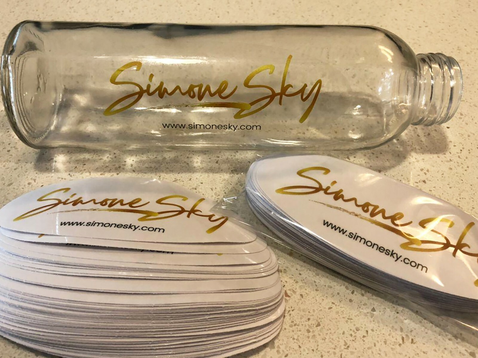 Custom CLEAR stickers transparent labels custom artwork print white ink