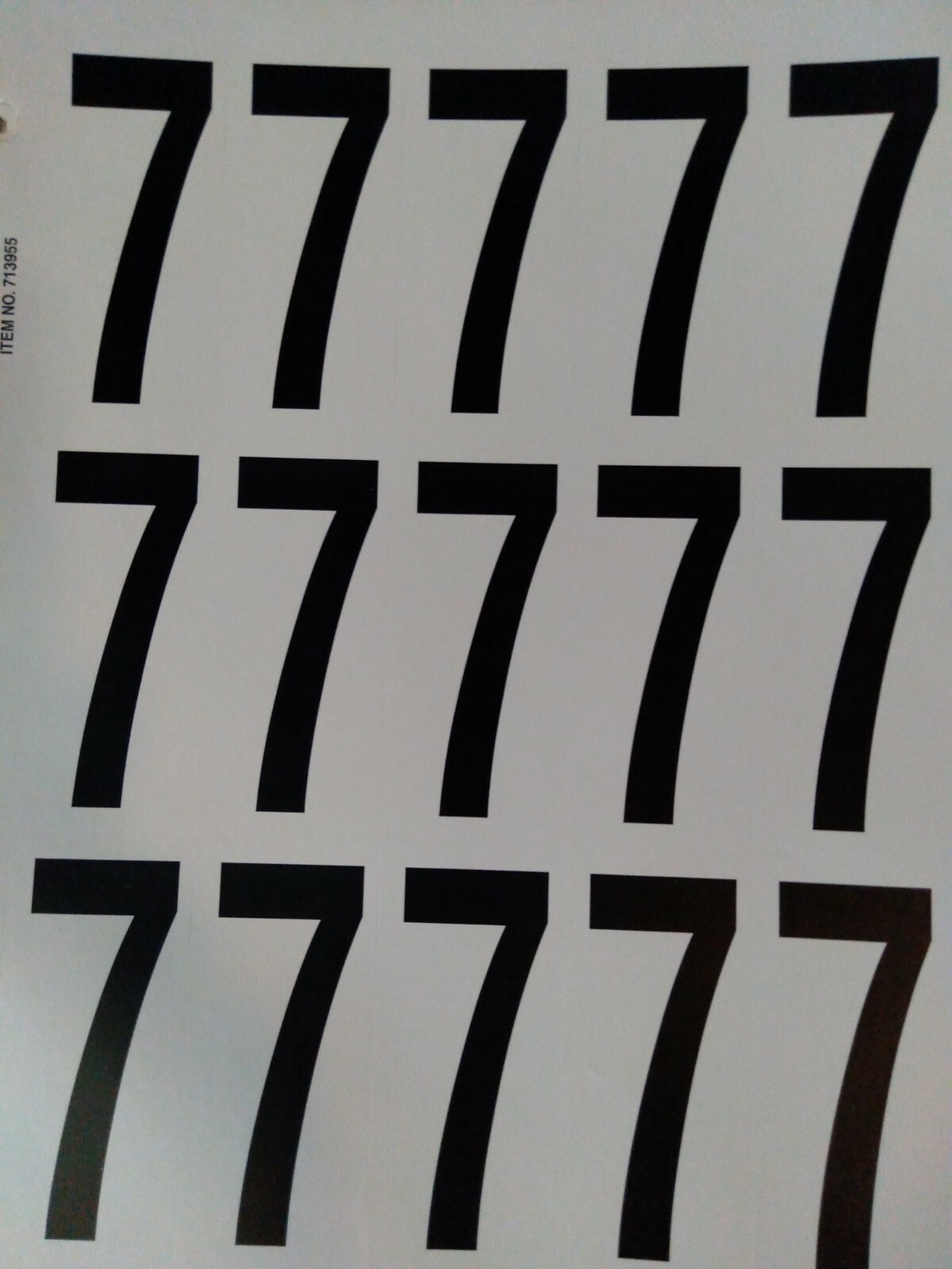3" Set of Digits Numerals Mailbox Home Locker House Numbers Vinyl Sticker Decal