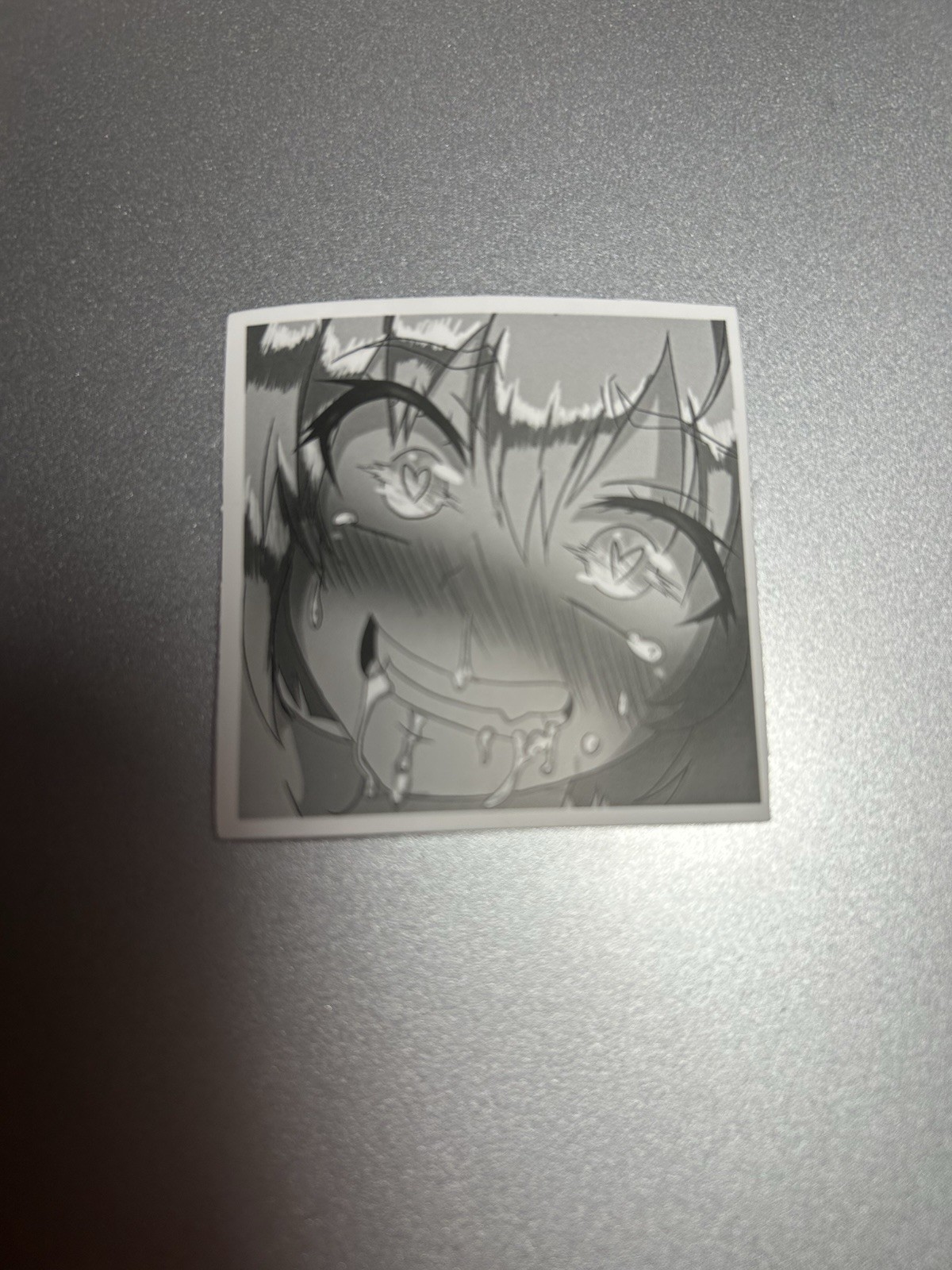black and white waifu lewd stickers