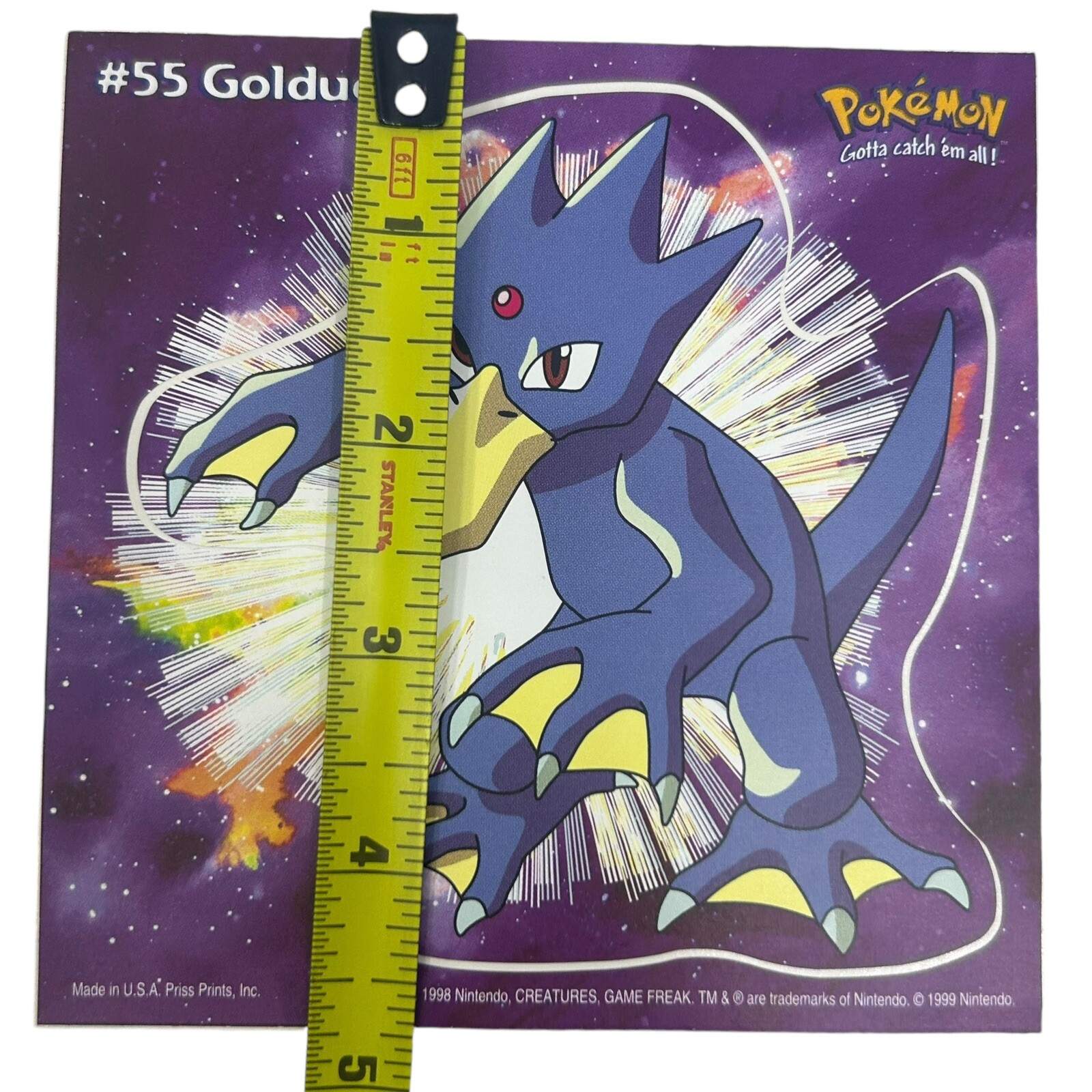 Pokemon Collect ’em Stick-Ups Golduck #55 Large 4” Sticker Priss Prints