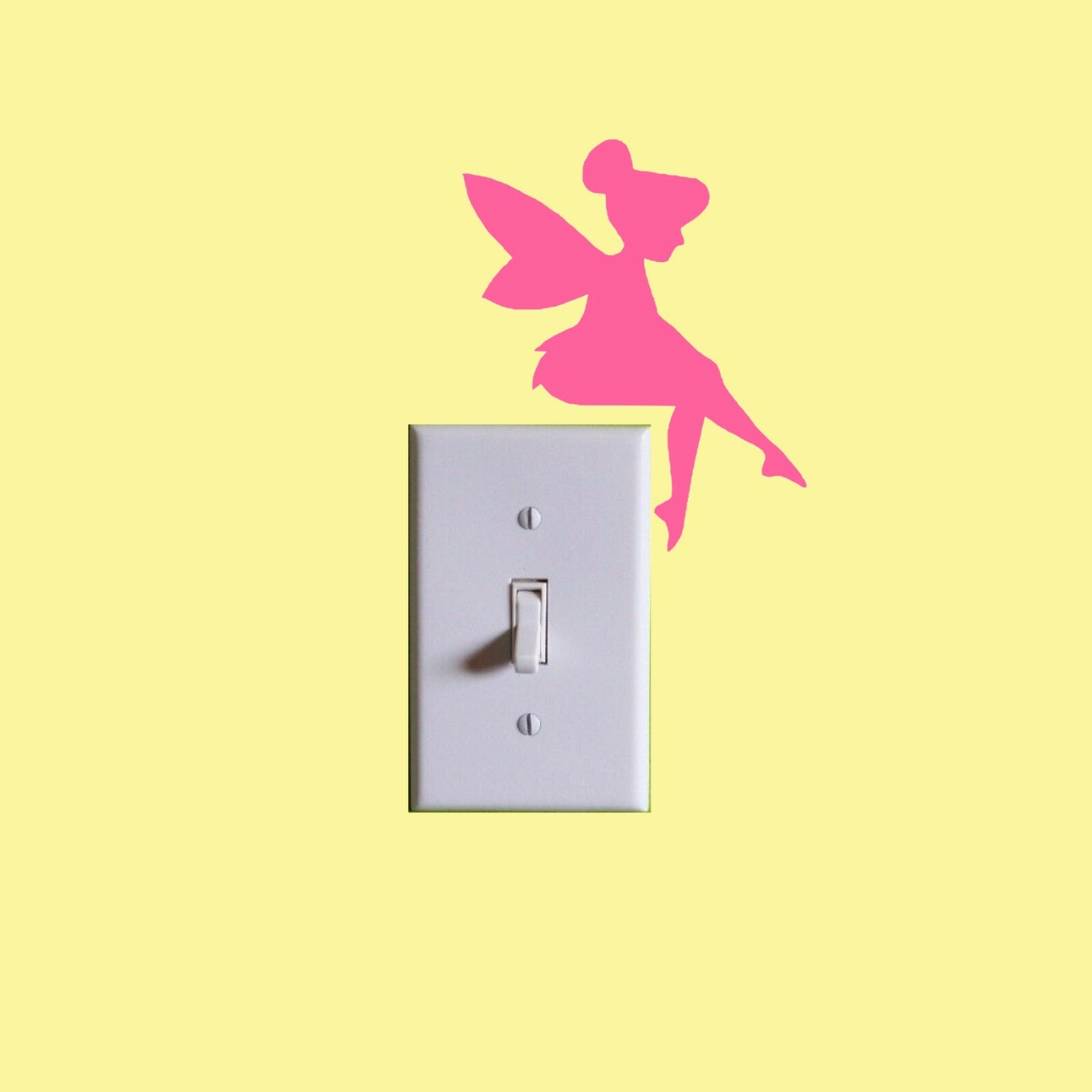 TINKERBELL Light Switch Decal Sticker Vinyl Kids Room Wall 4.5"H x 3.75"W