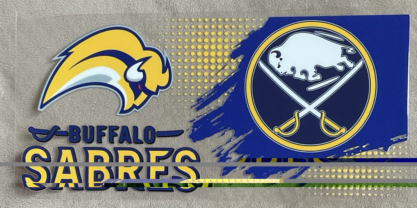 BUFFALO Hockey Team UV DTF Waterproof Transer Sticker Cup Wrap DIY Glasses