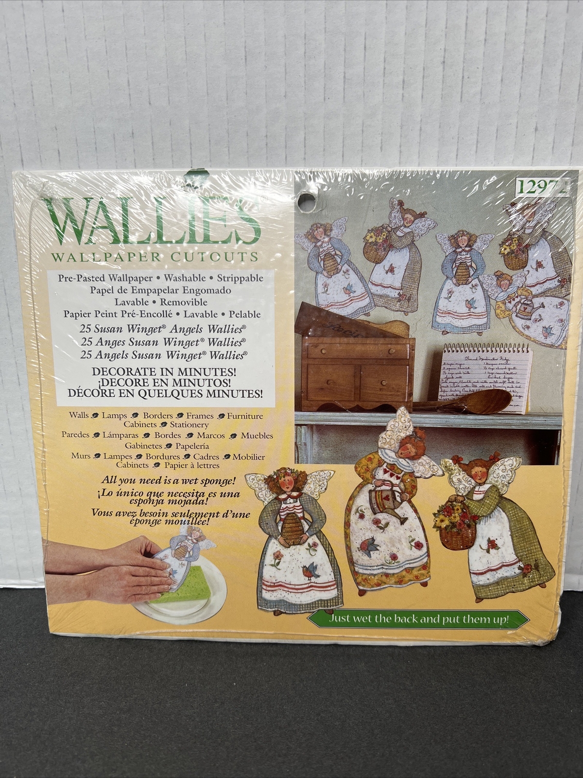LOT of 2 packs of 25 each WALLIES WALLPAPER CUTOUTS White Picket Fence ￼Fairies
