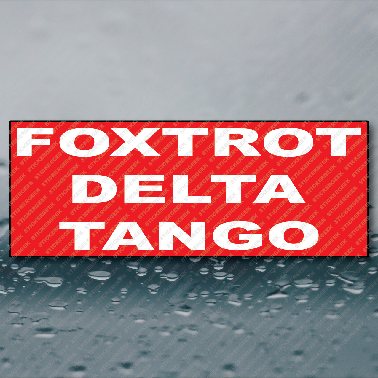 Anti Trump Foxtrot Delta Tango Bumper Sticker Funny Prank Joke Gag 8×3