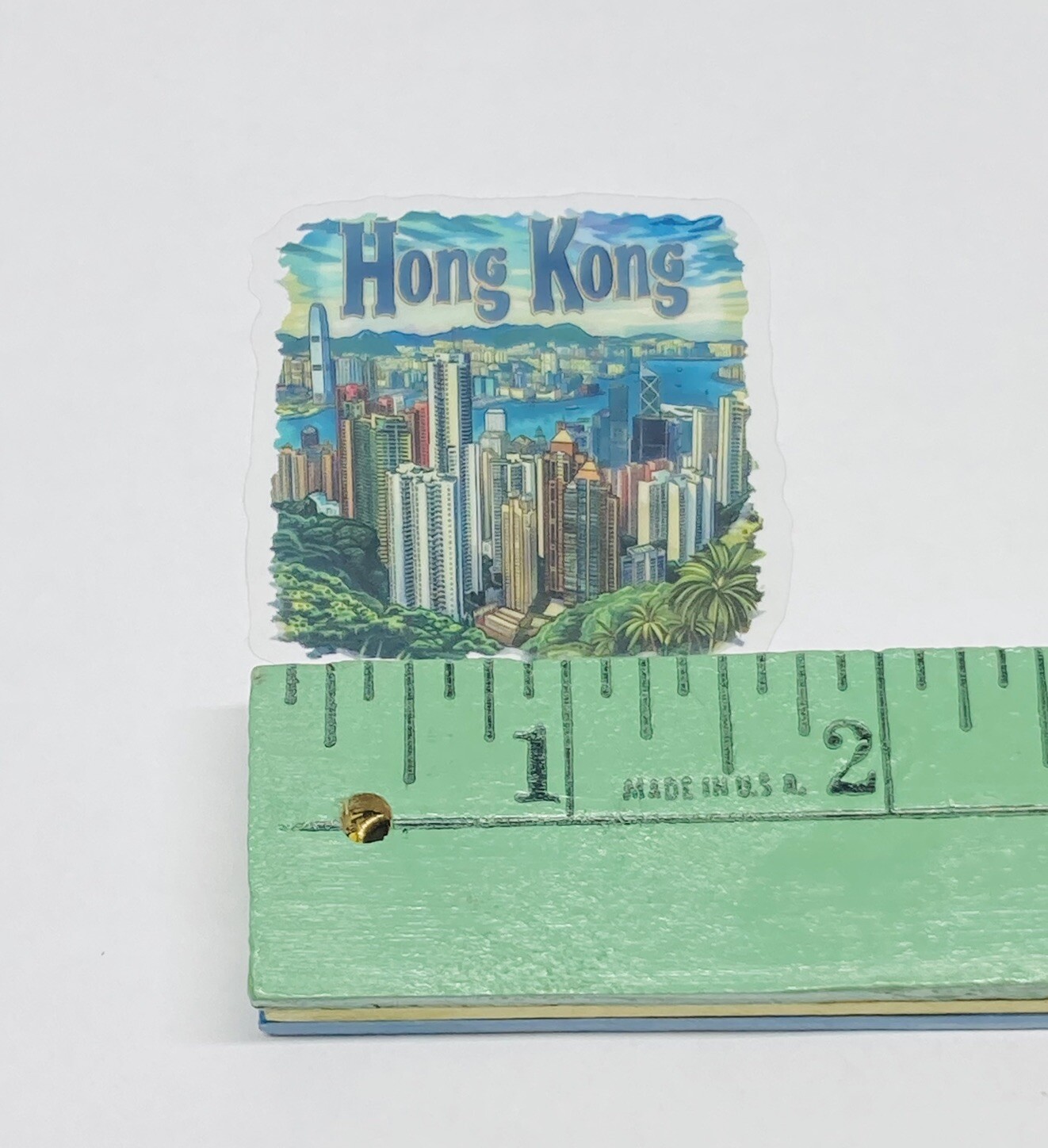 Hong Kong Transparent Sticker Travel City Skyscrapers Decal Vinyl Souvenir Tc6