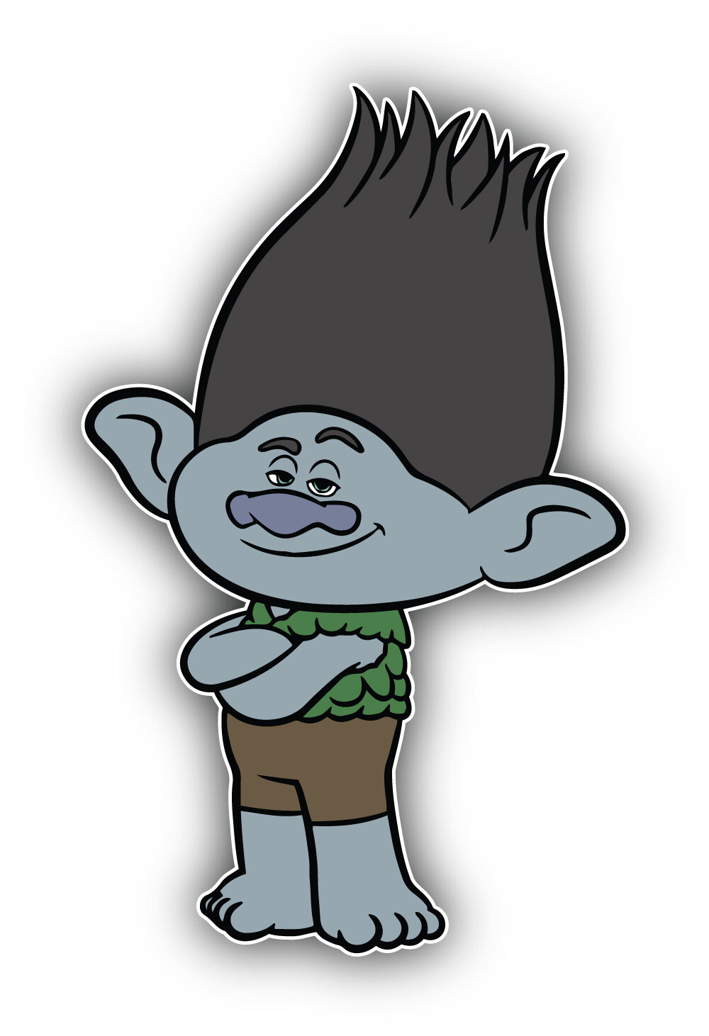 Trolls Movie Branch Character Sticker Bumper Decal – "SIZES"
