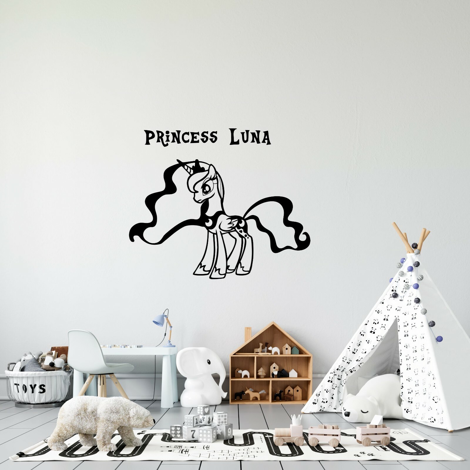 Princess Luna Nightmare Moon My Little Pony Wall Art Decal Home Decoration 17×20