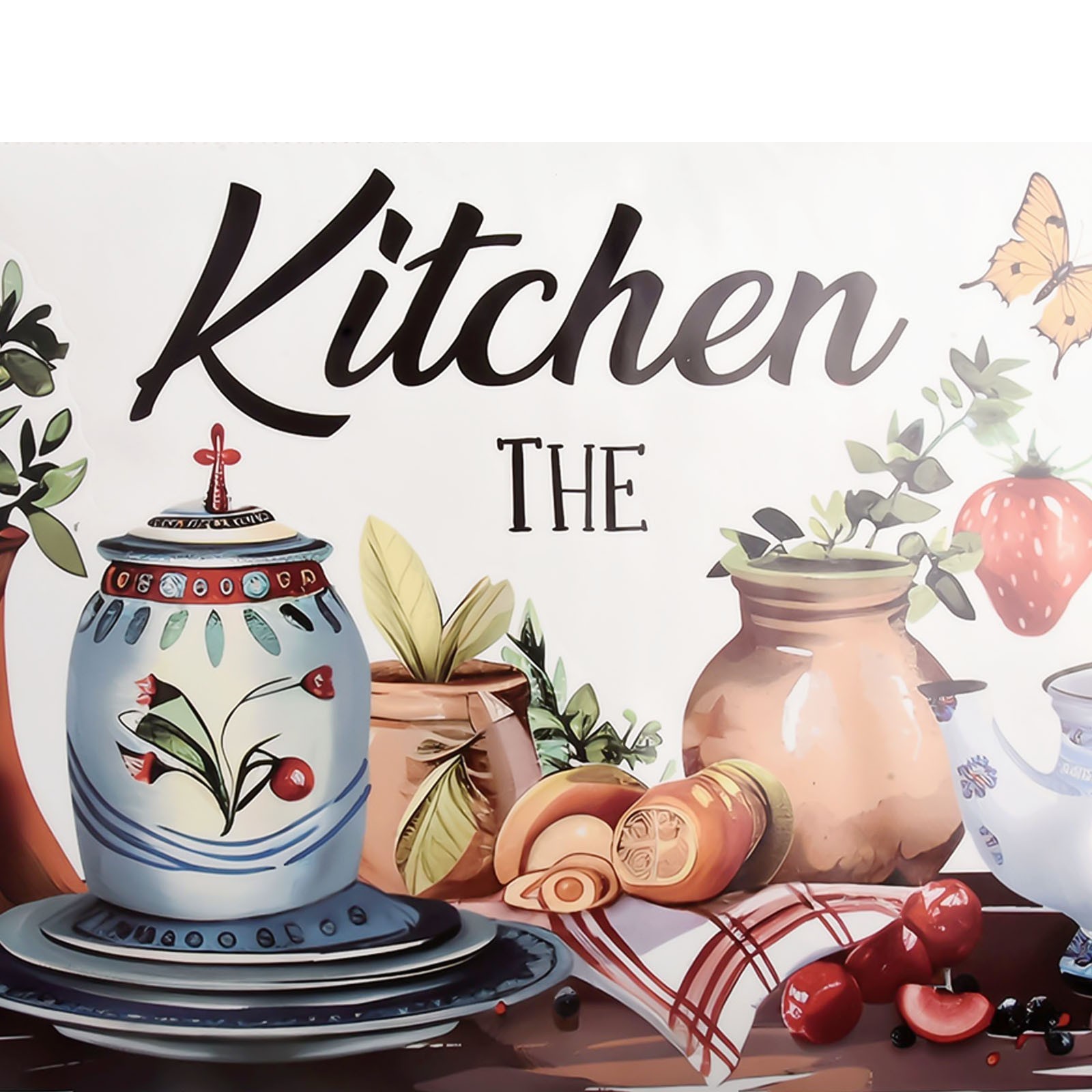 Restaurant kitchen home kitchen background wall decoration wall stickers